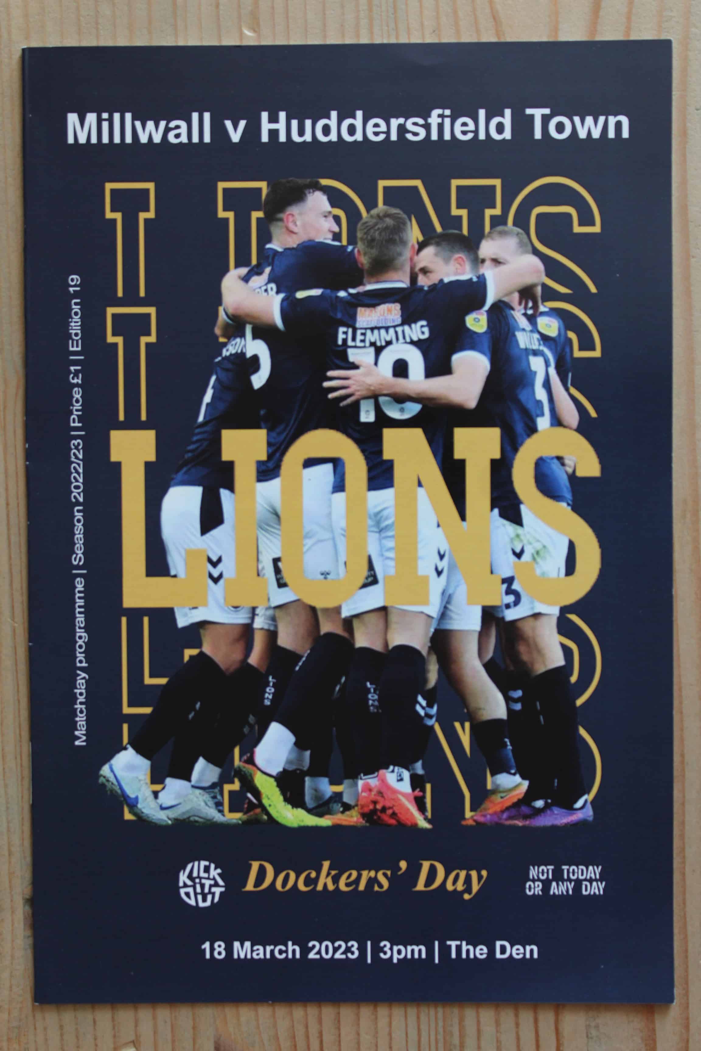Millwall FC v Huddersfield Town FC