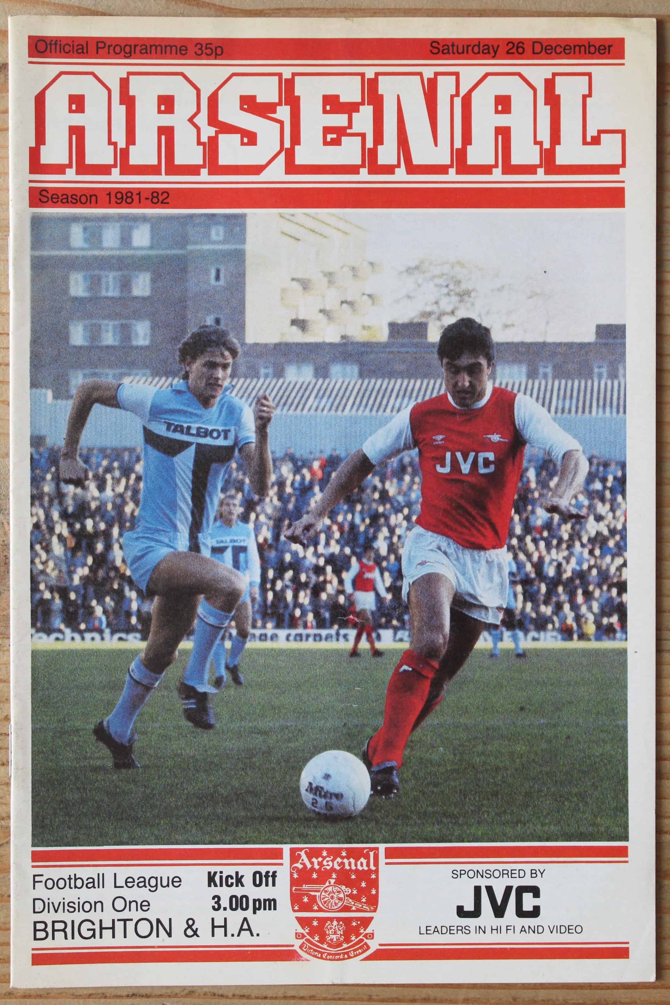 Arsenal FC v Brighton & Hove Albion FC