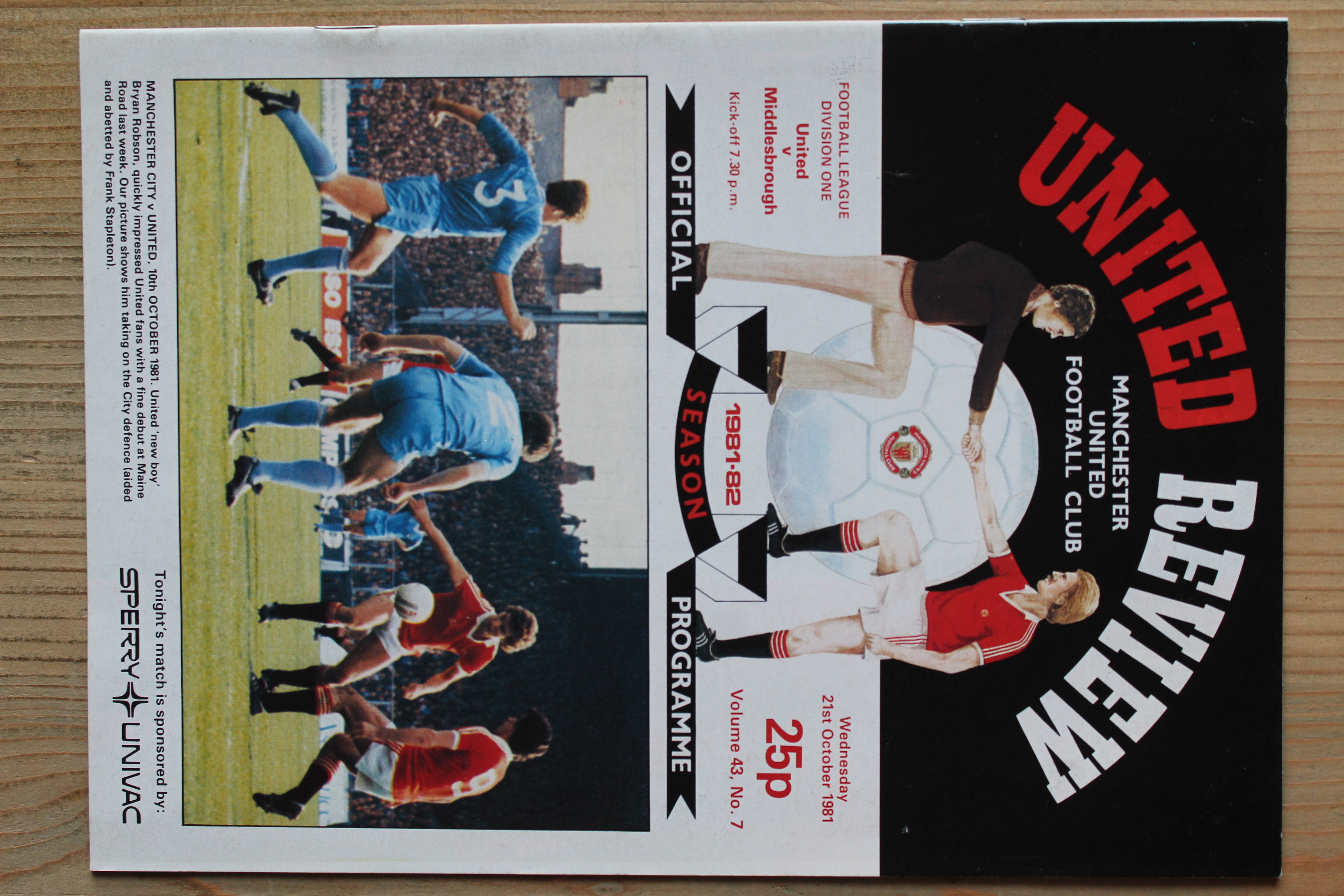 Manchester United FC v Middlesbrough FC