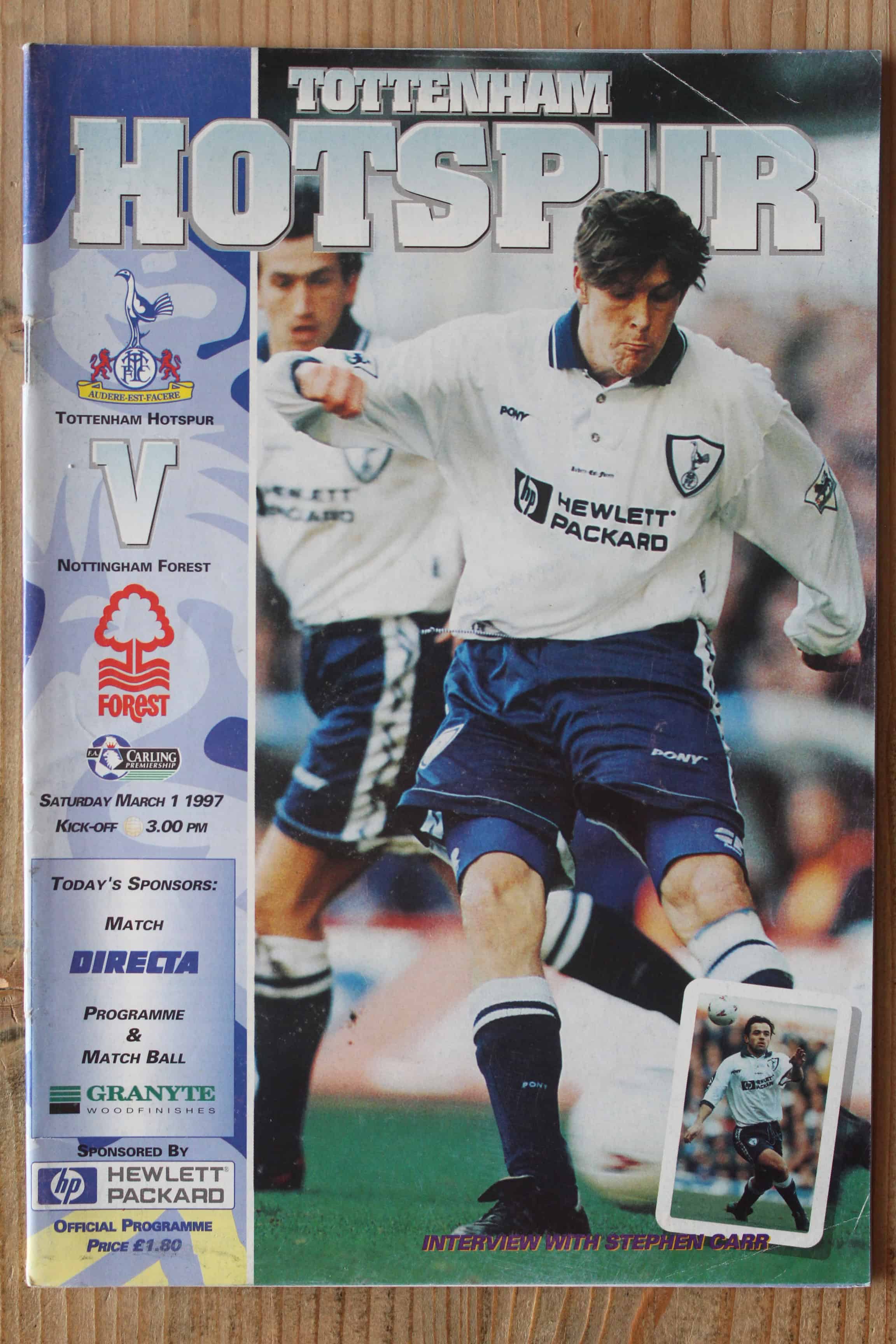 Tottenham Hotspur FC v Nottingham Forest FC