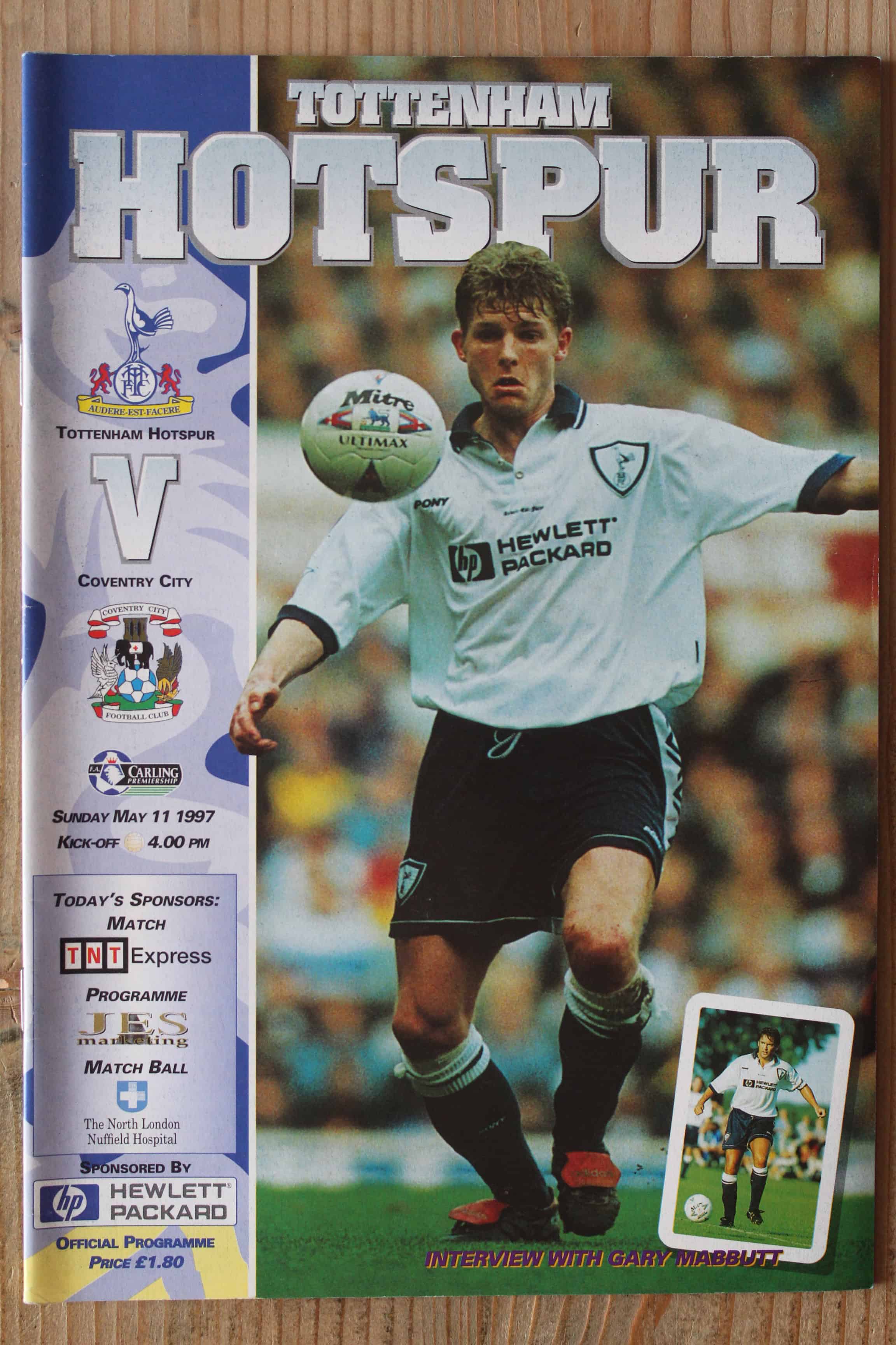 Tottenham Hotspur FC v Coventry City FC