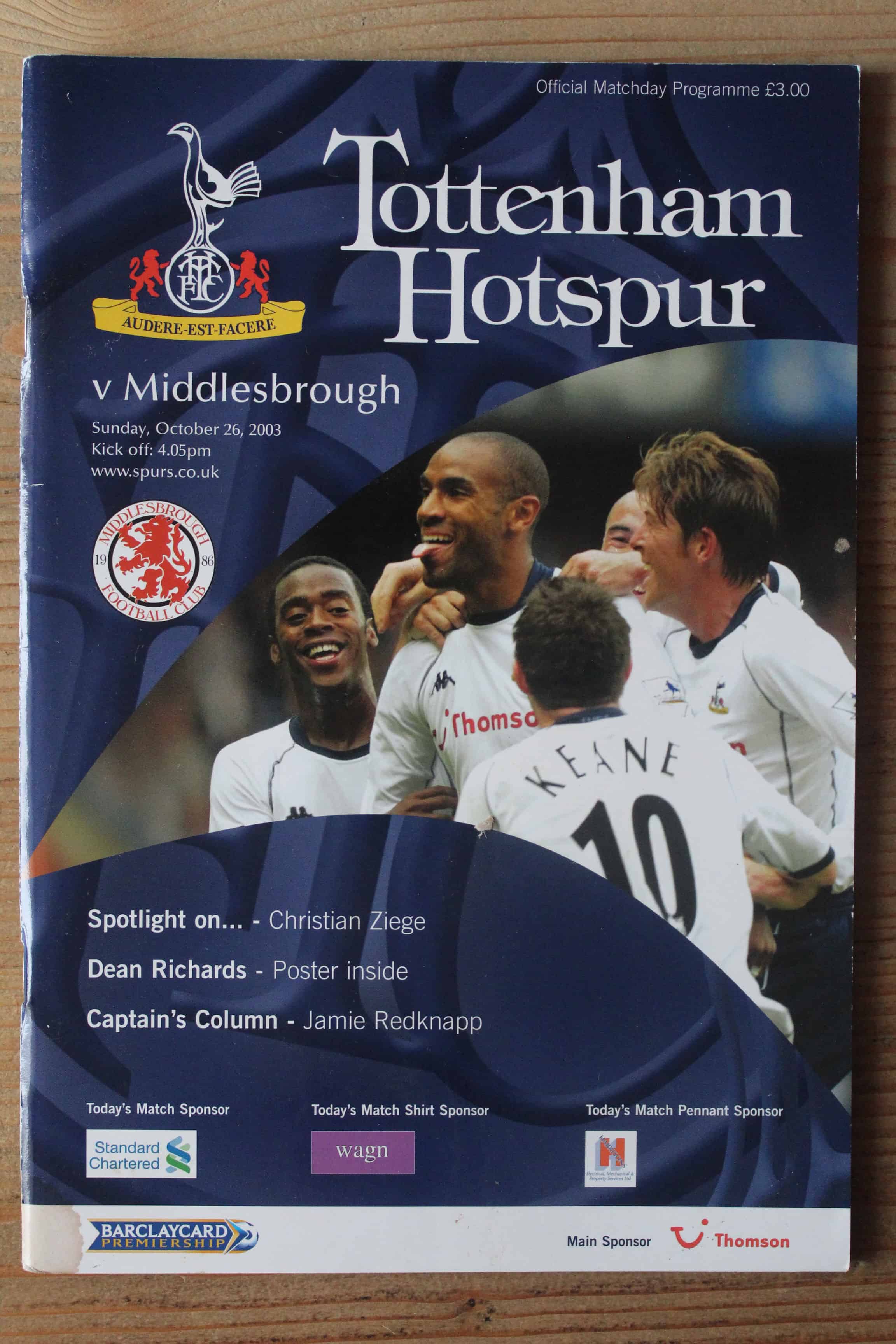 Tottenham Hotspur FC v Middlesbrough FC