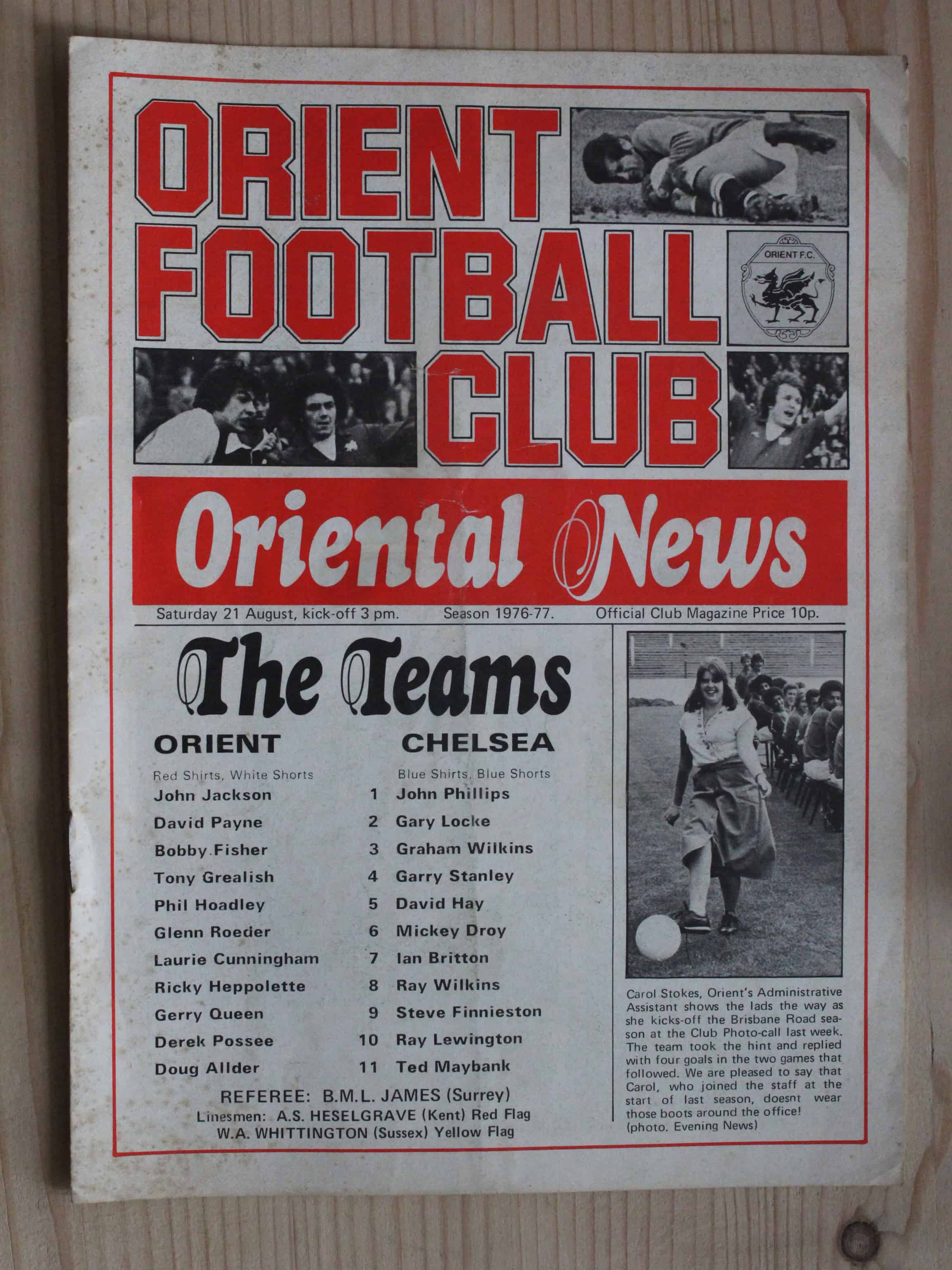 Orient v Chelsea FC