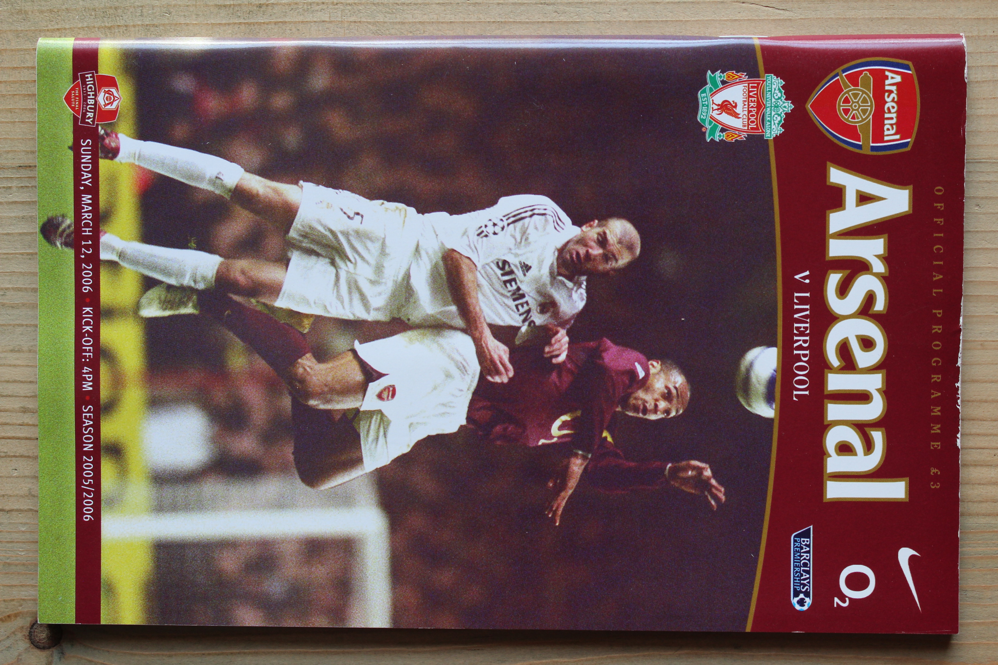 Arsenal FC v Liverpool FC