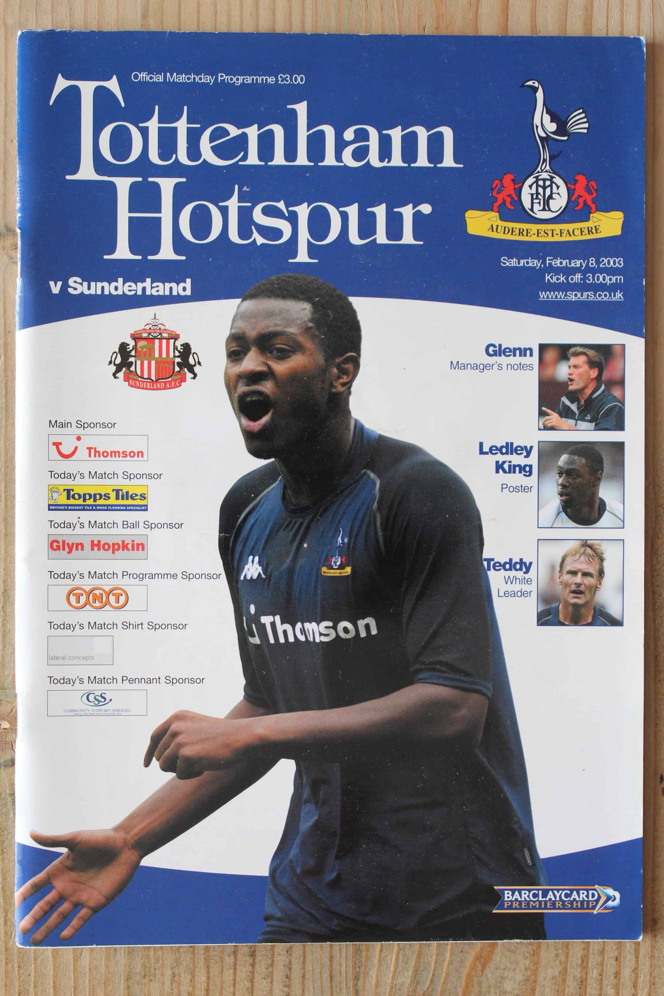Tottenham Hotspur FC v Sunderland FC