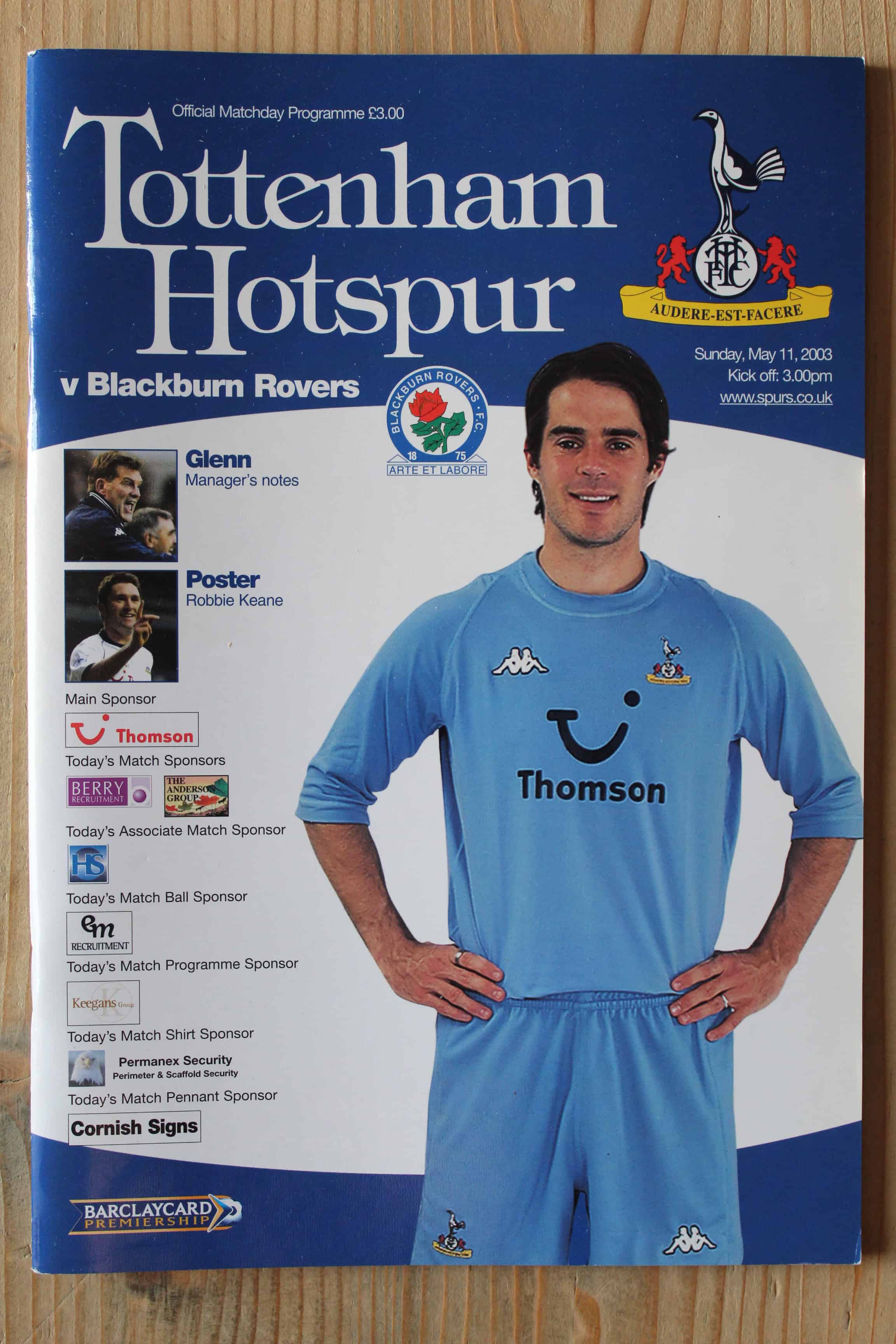 Tottenham Hotspur FC v Blackburn Rovers FC