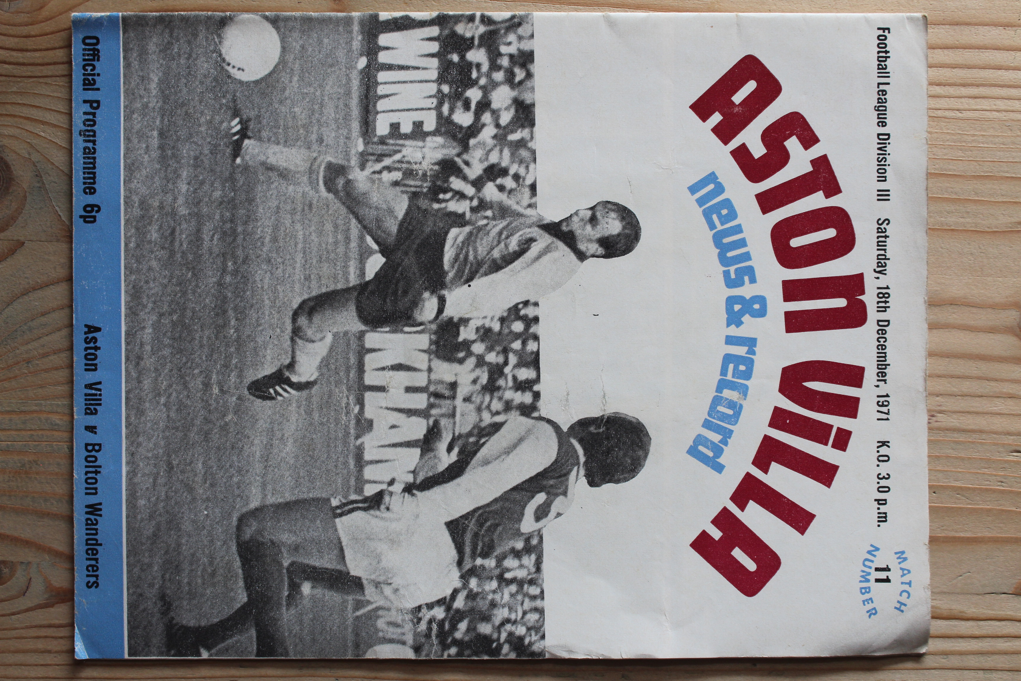 Aston Villa FC v Bolton Wanderers FC