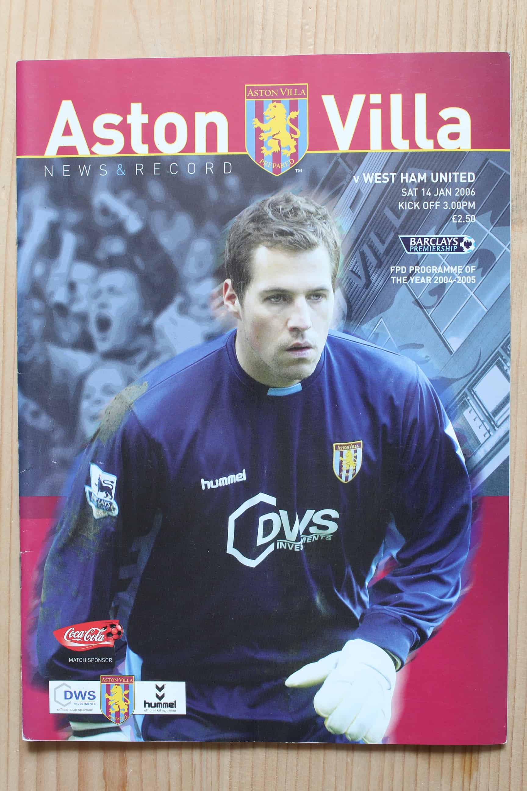 Aston Villa FC v West Ham United FC