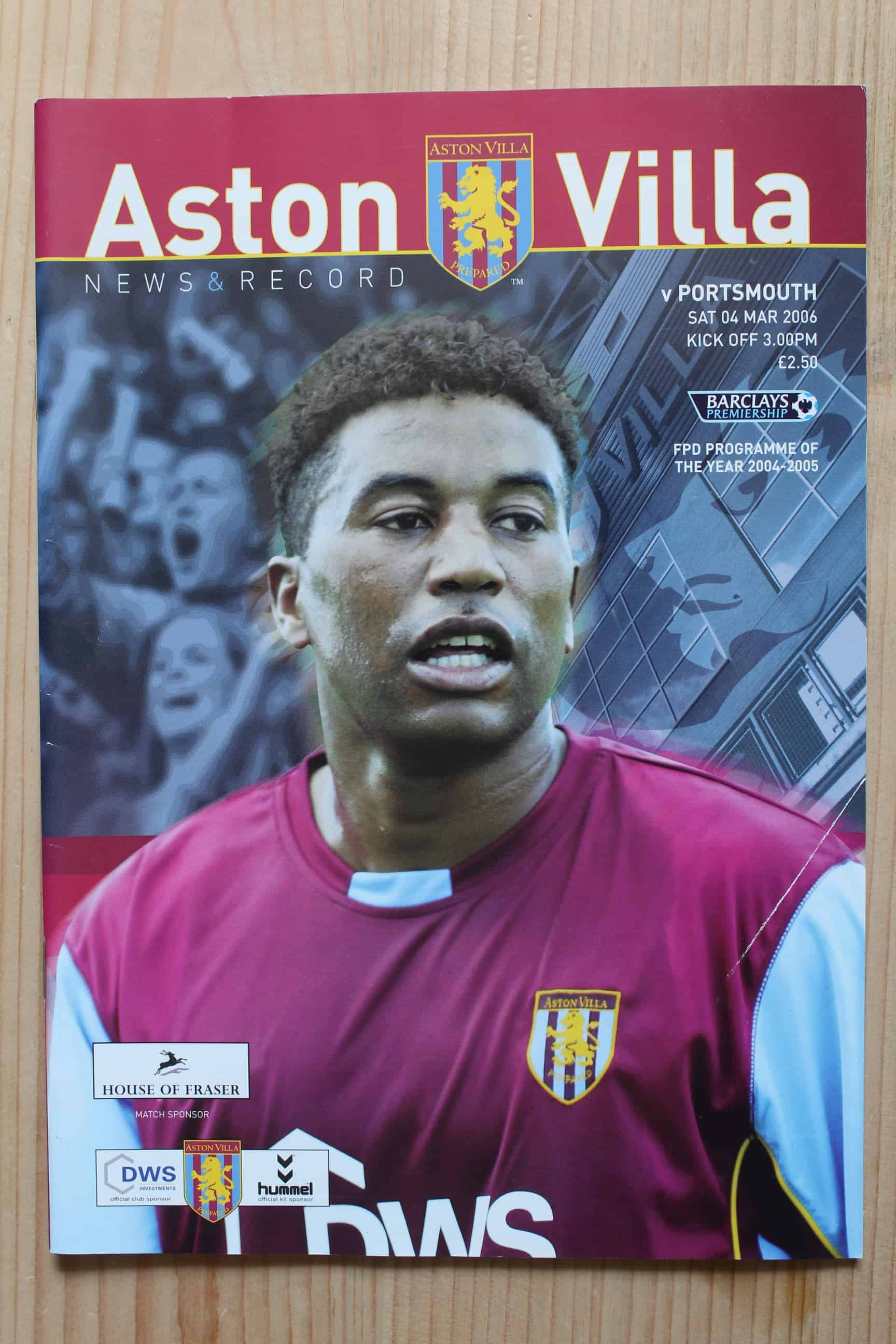 Aston Villa FC v Portsmouth FC