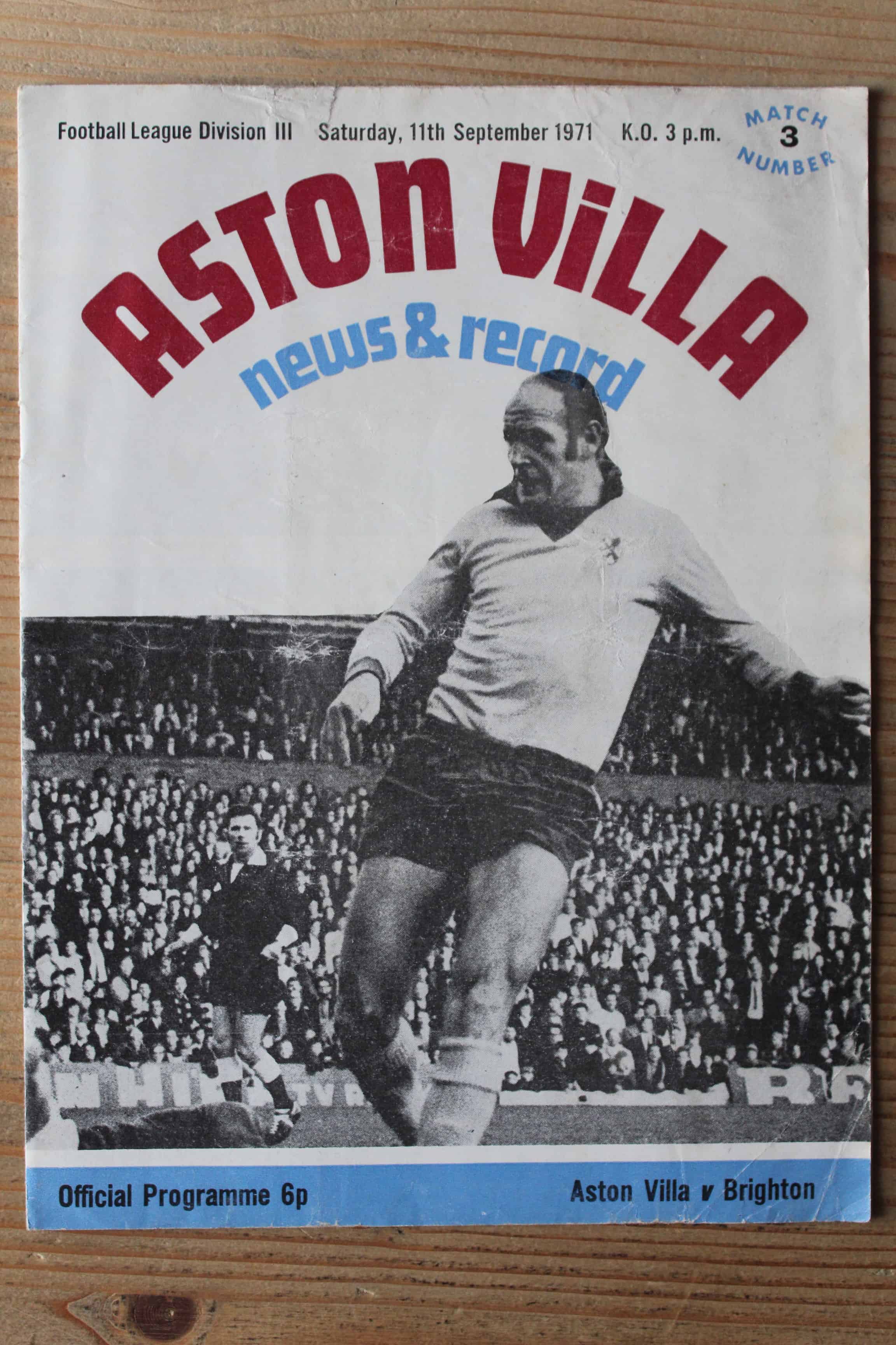 Aston Villa FC v Brighton & Hove Albion FC