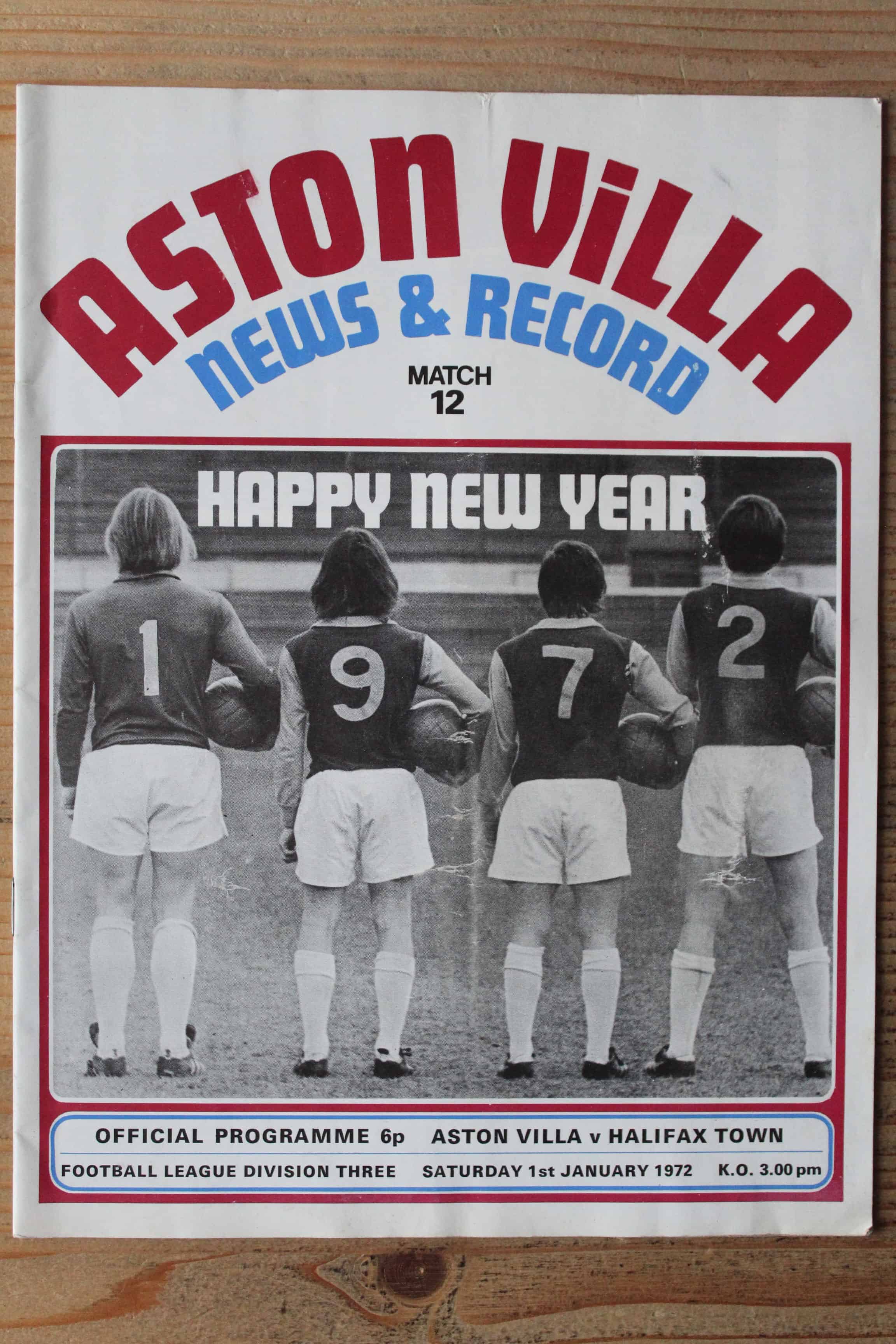 Aston Villa FC v Halifax Town A.F.C