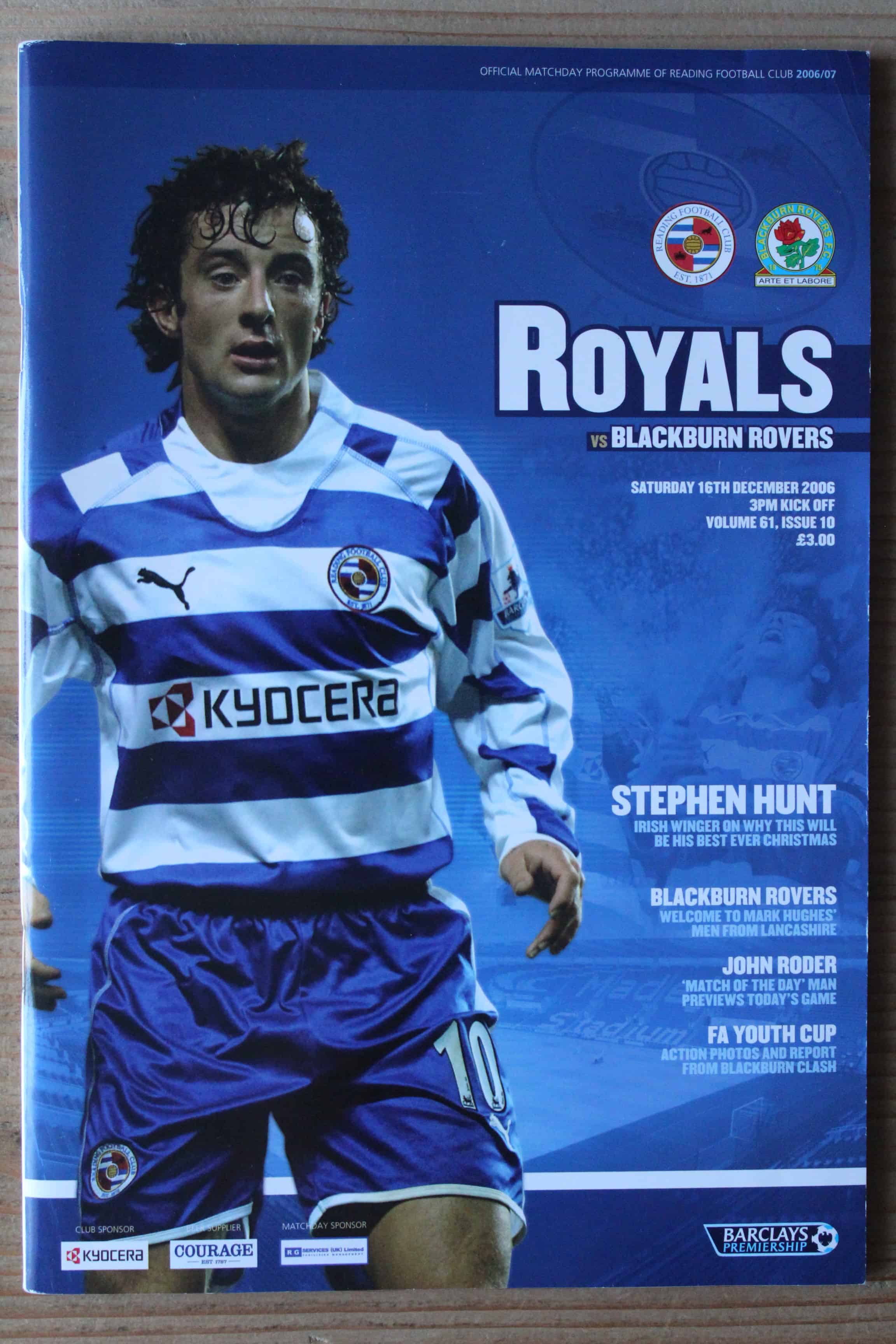 Reading FC v Blackburn Rovers FC