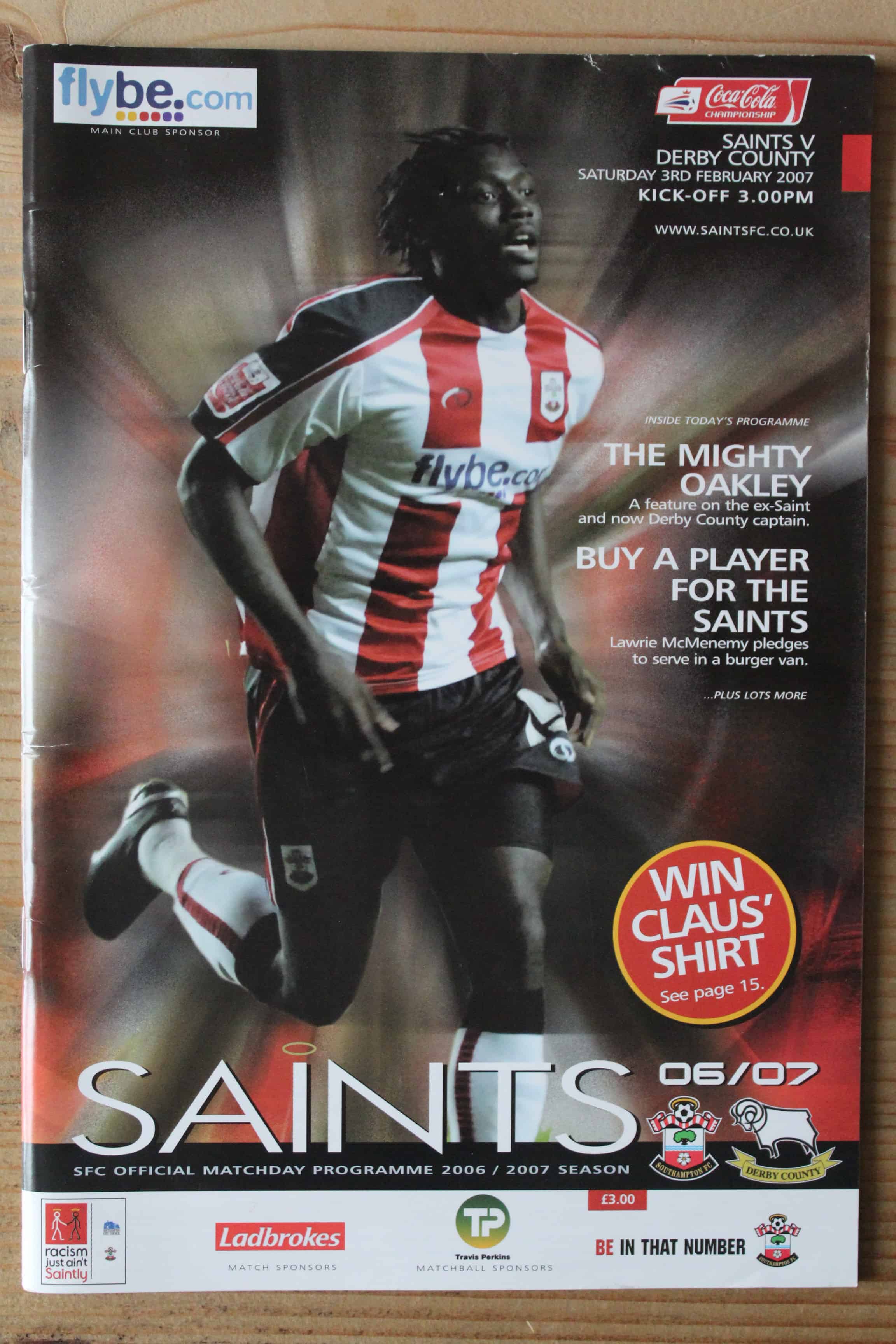 Southampton FC v Derby County FC