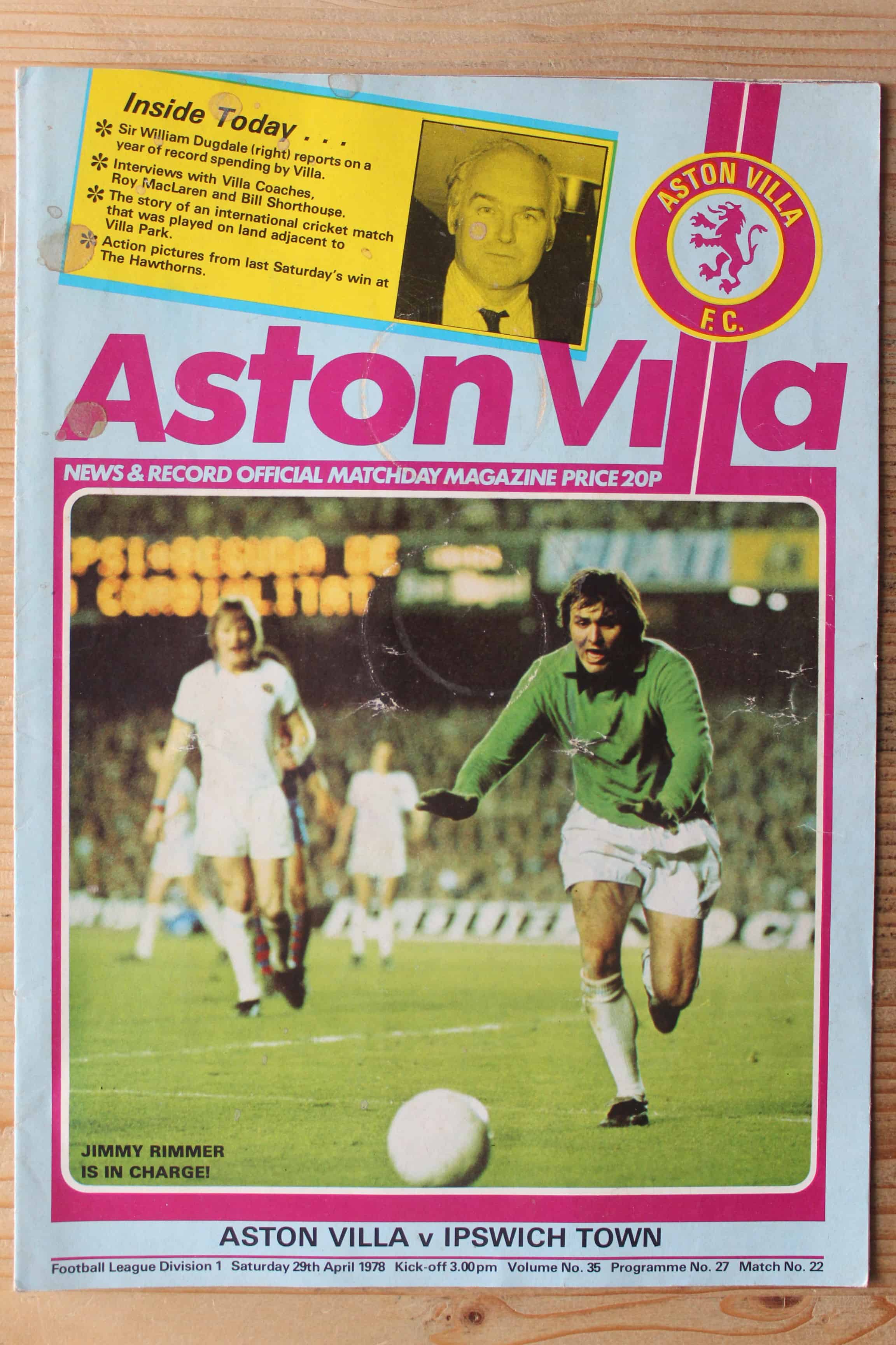 Aston Villa FC v Ipswich Town FC