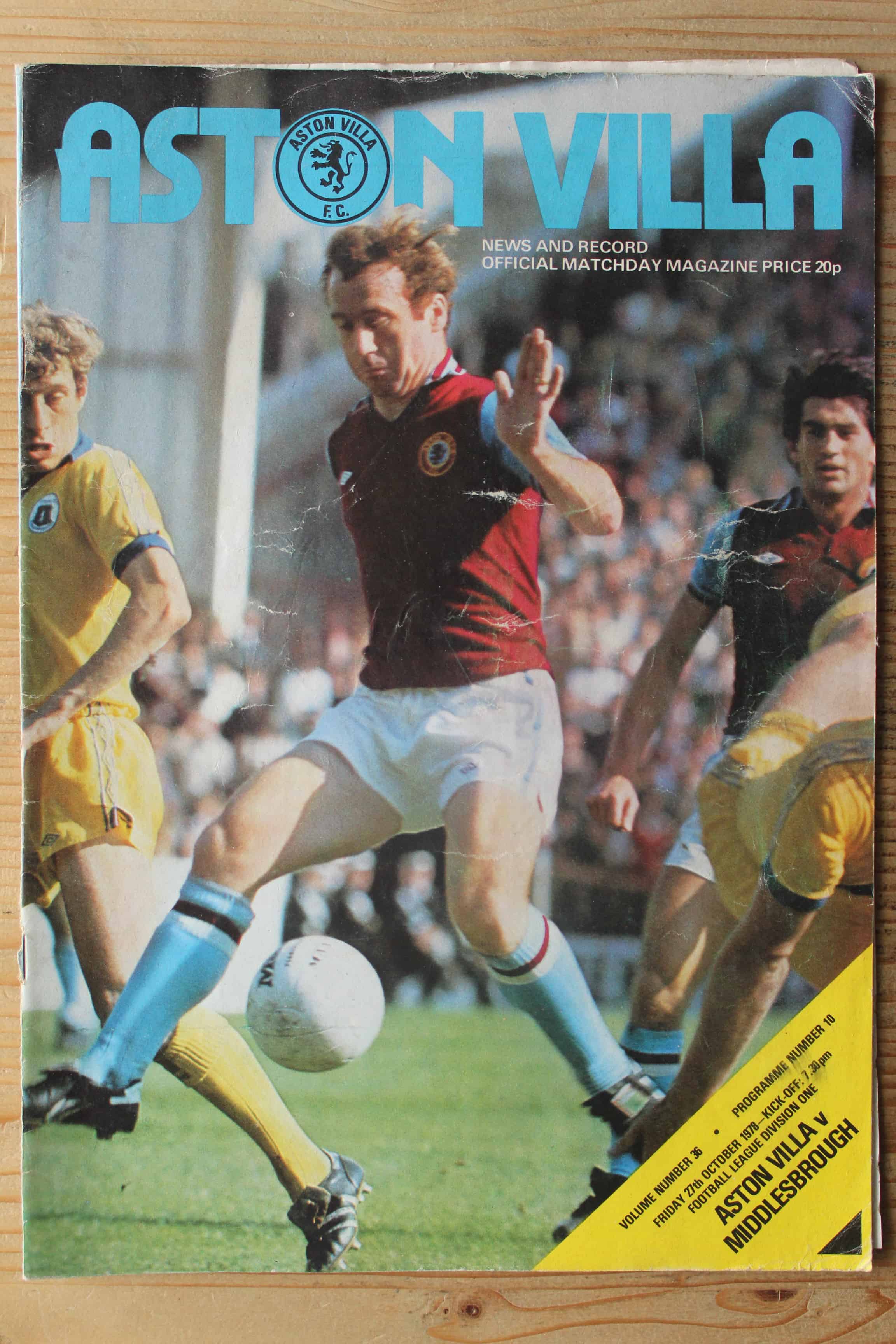 Aston Villa FC v Middlesbrough FC