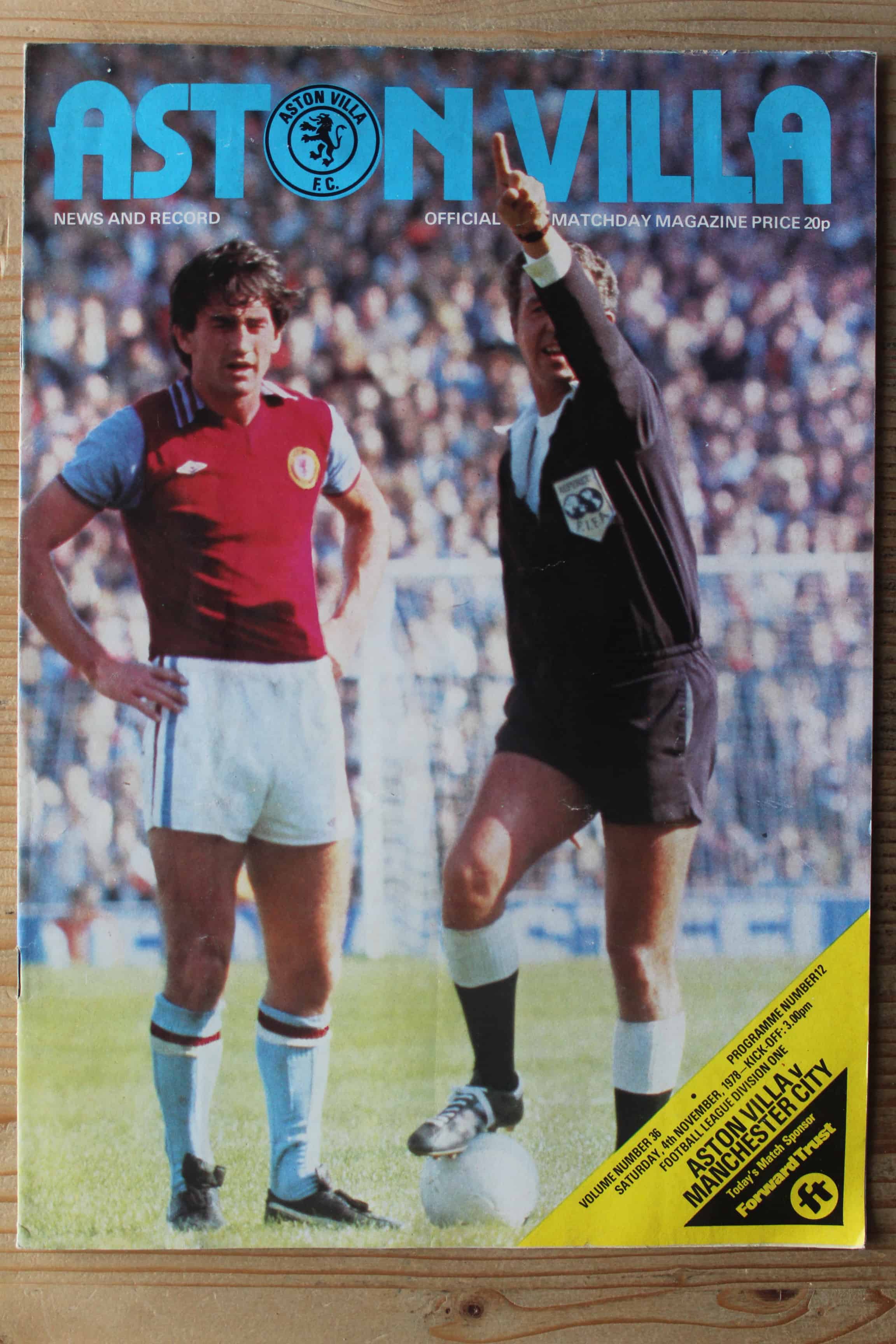 Aston Villa FC v Manchester City FC