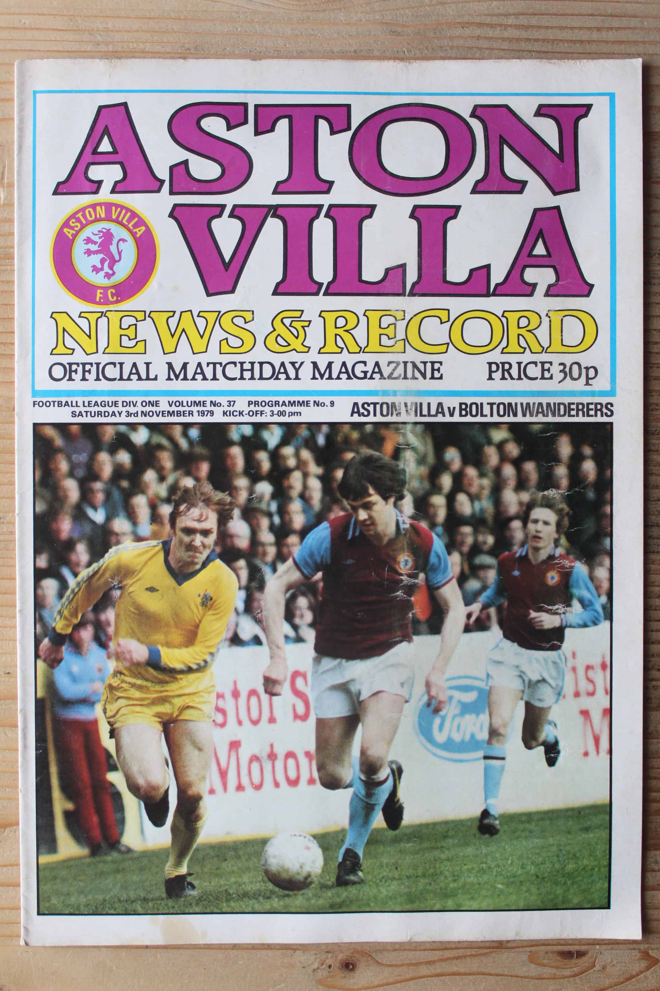 Aston Villa FC v Bolton Wanderers FC