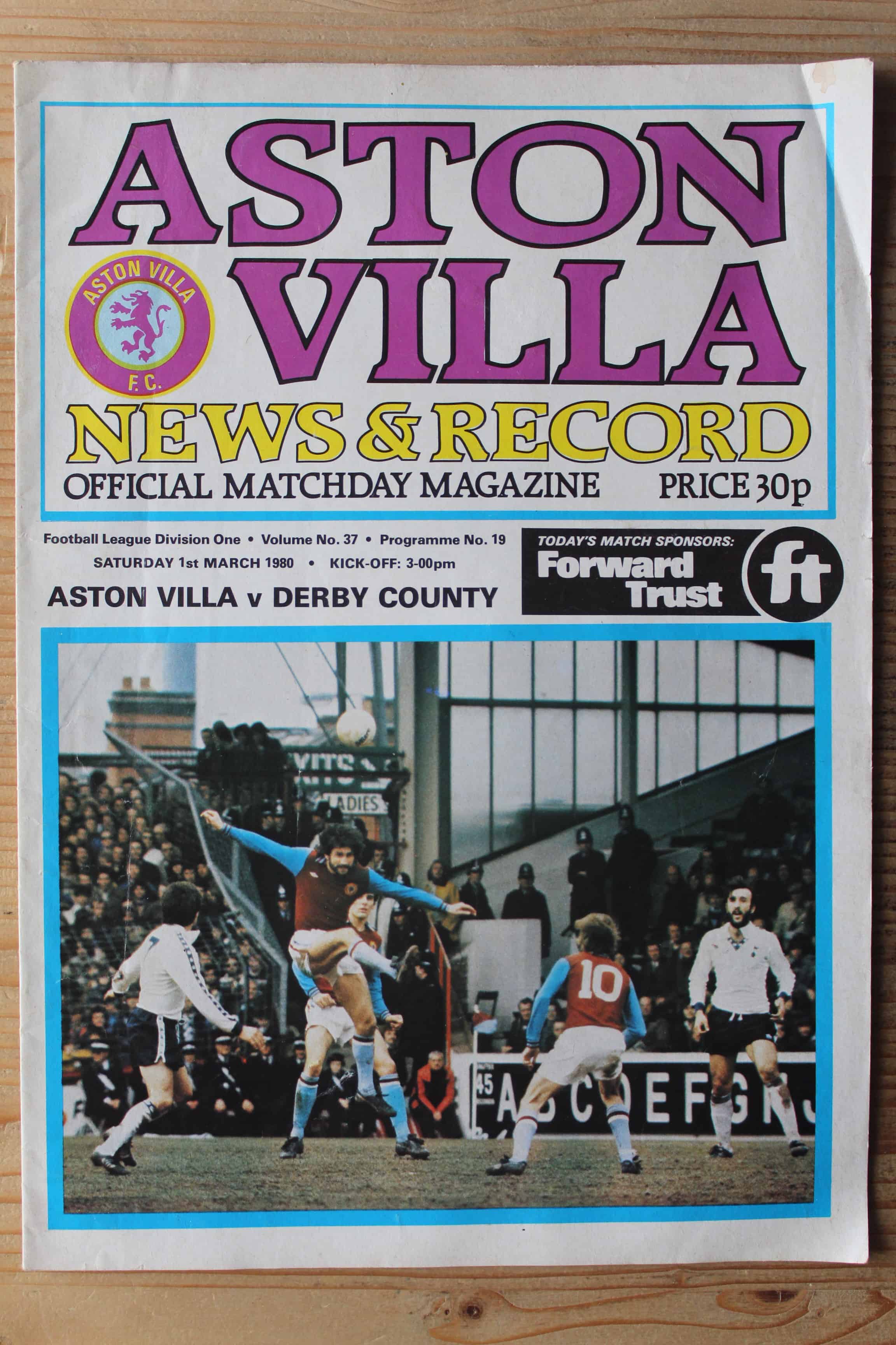 Aston Villa FC v Derby County FC