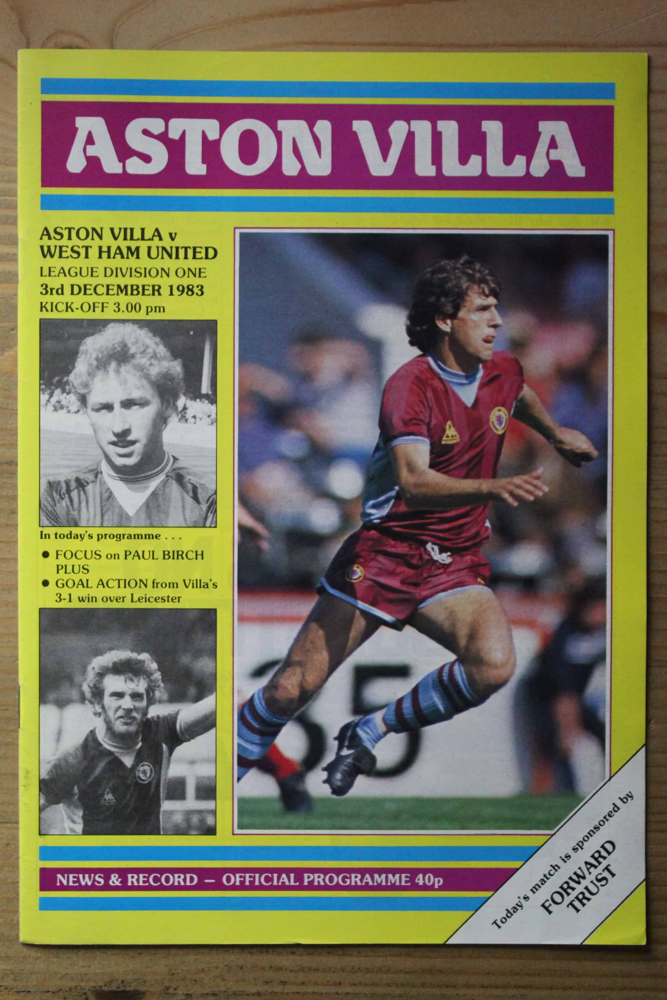 Aston Villa FC v West Ham United FC