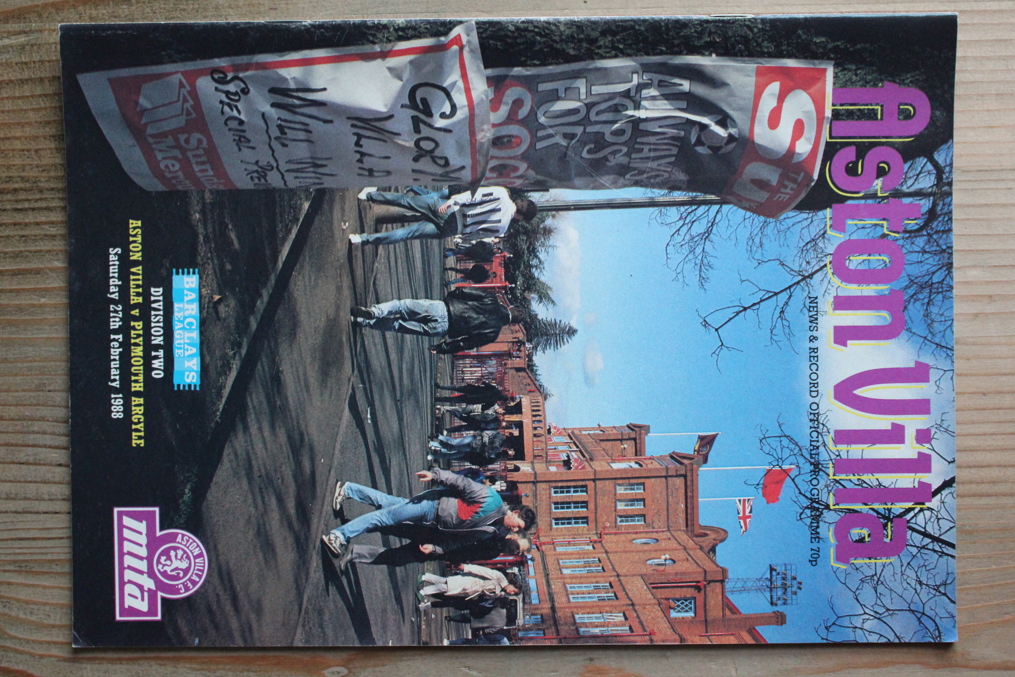 Aston Villa FC v Plymouth Argyle FC