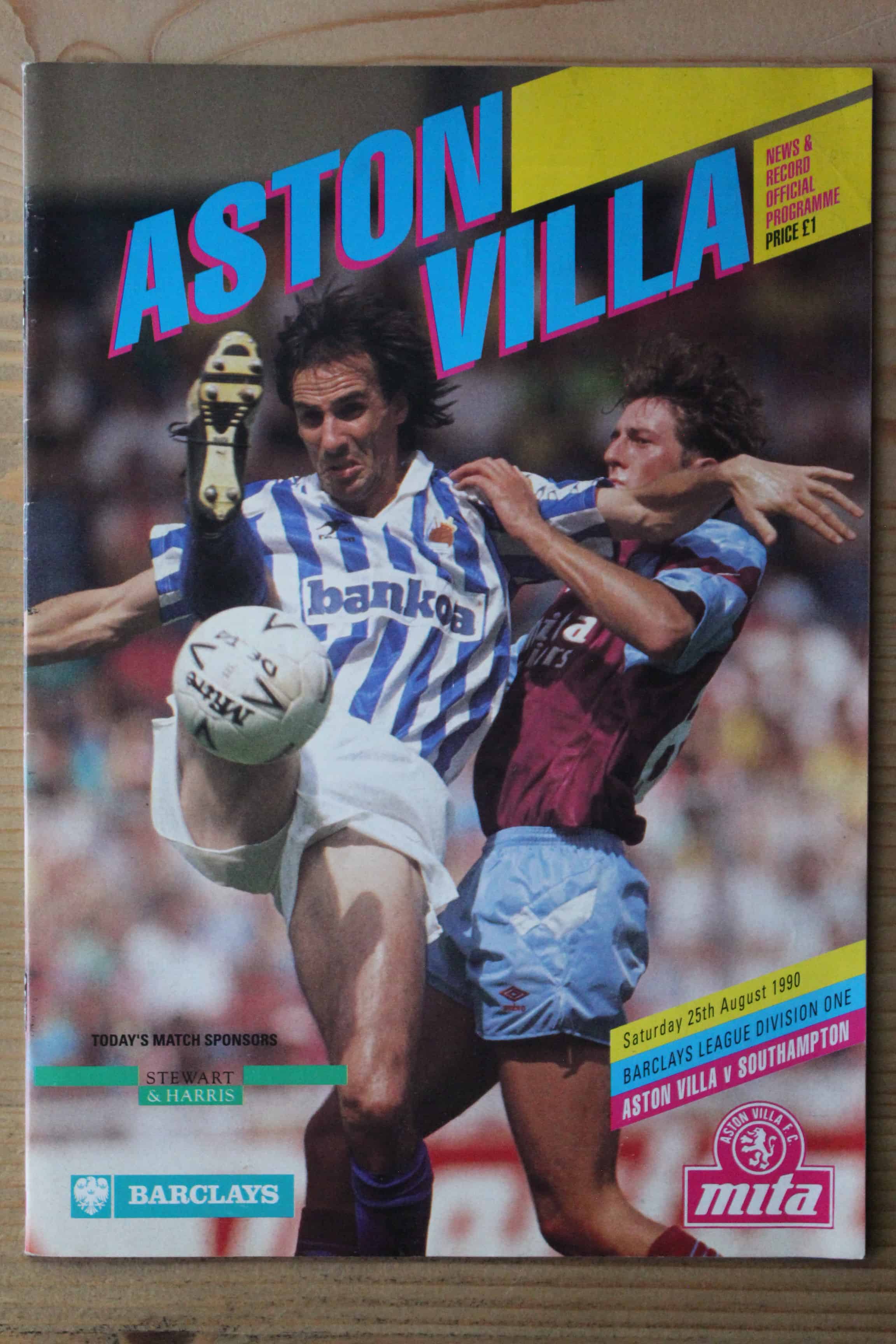 Aston Villa FC v Southampton FC