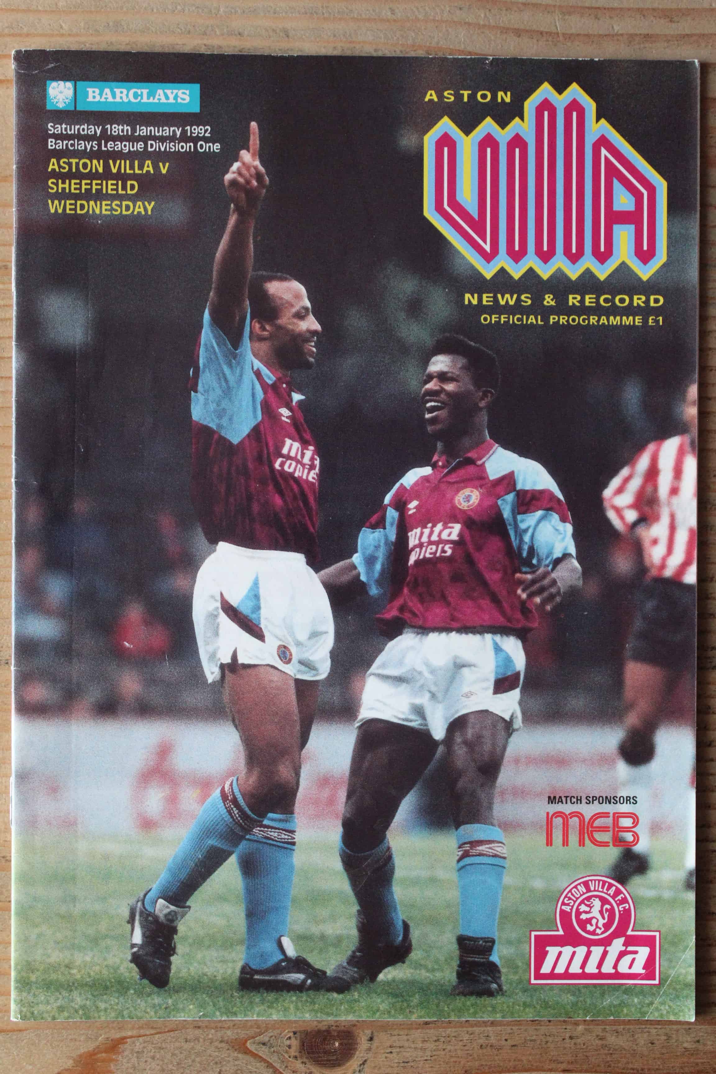 Aston Villa FC v Sheffield Wednesday FC 