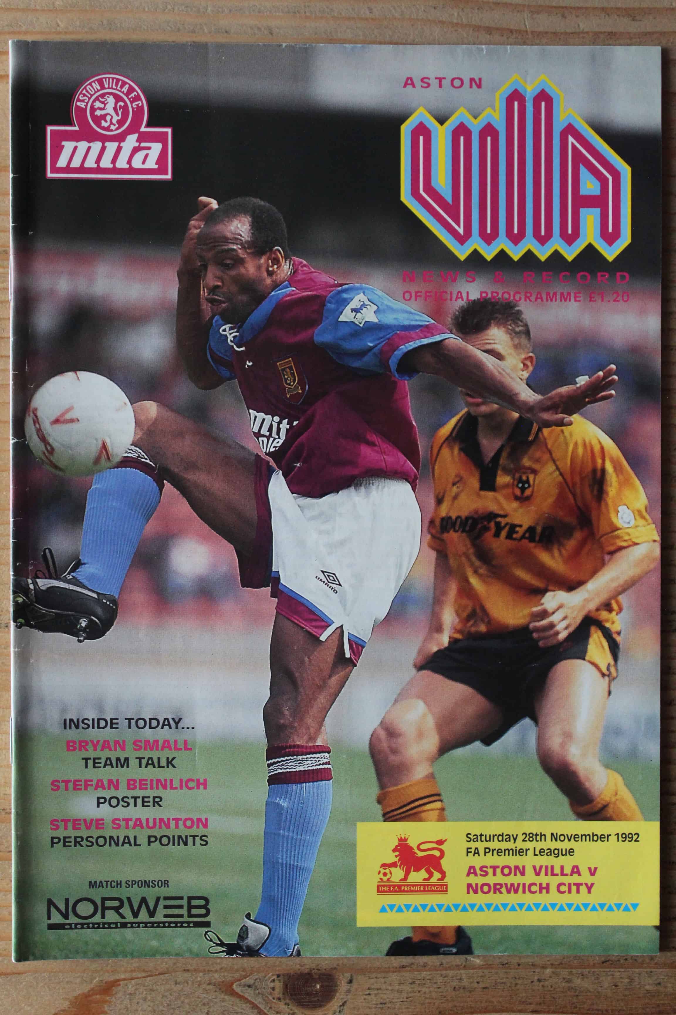 Aston Villa FC v Norwich City FC