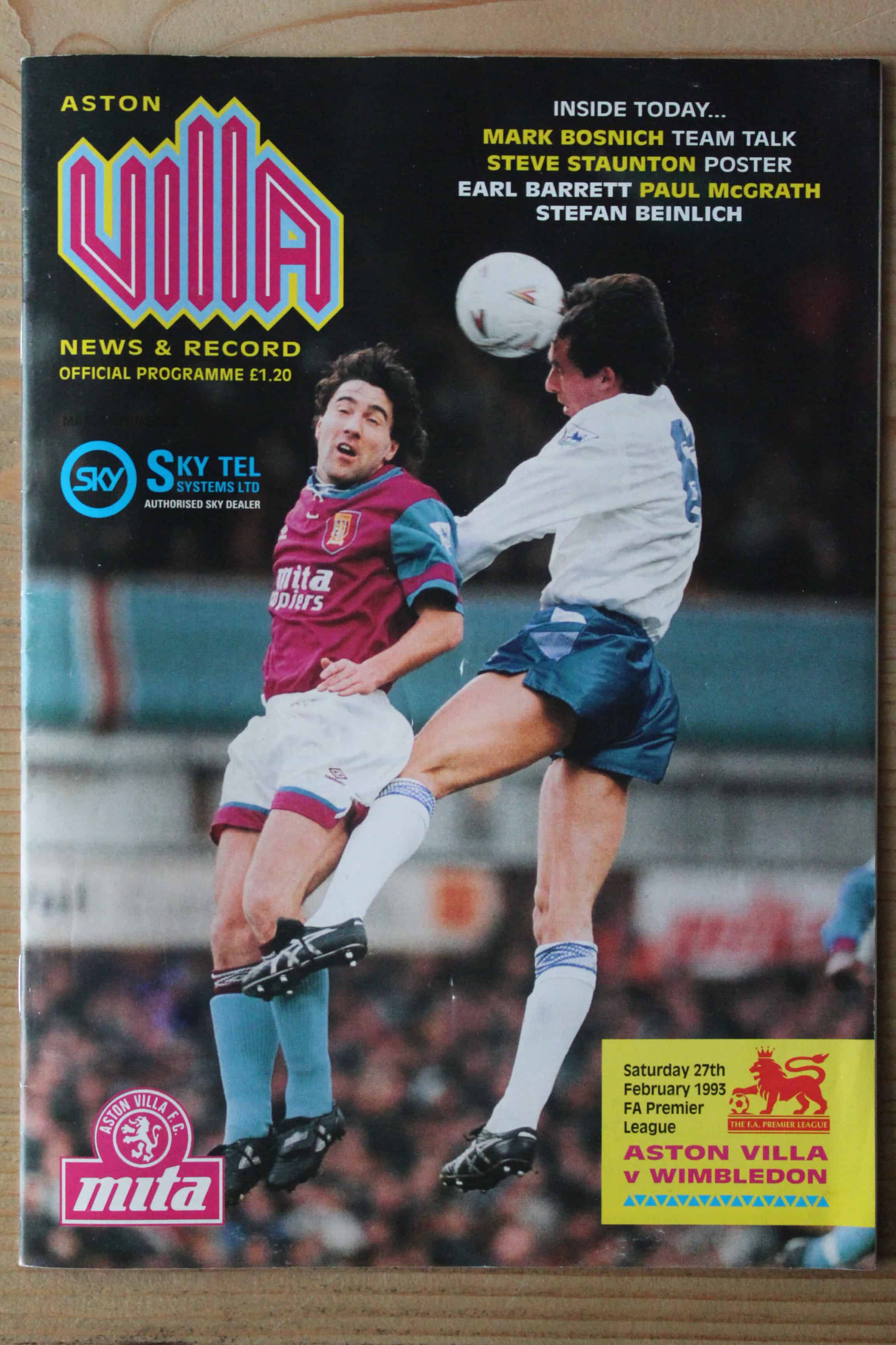 Aston Villa FC v Wimbledon