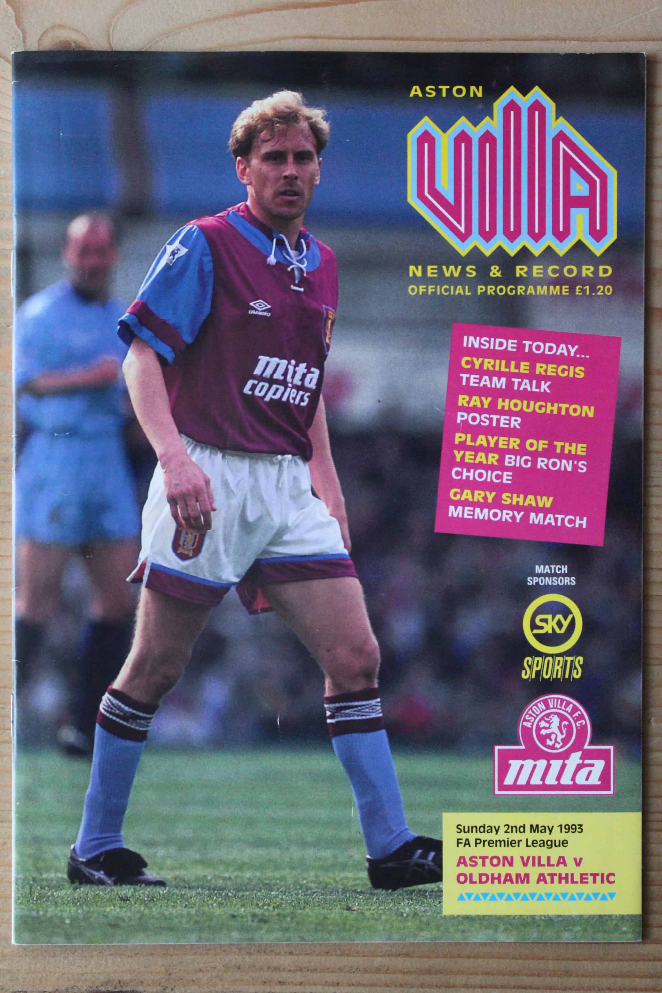 Aston Villa FC v Oldham Athletic FC