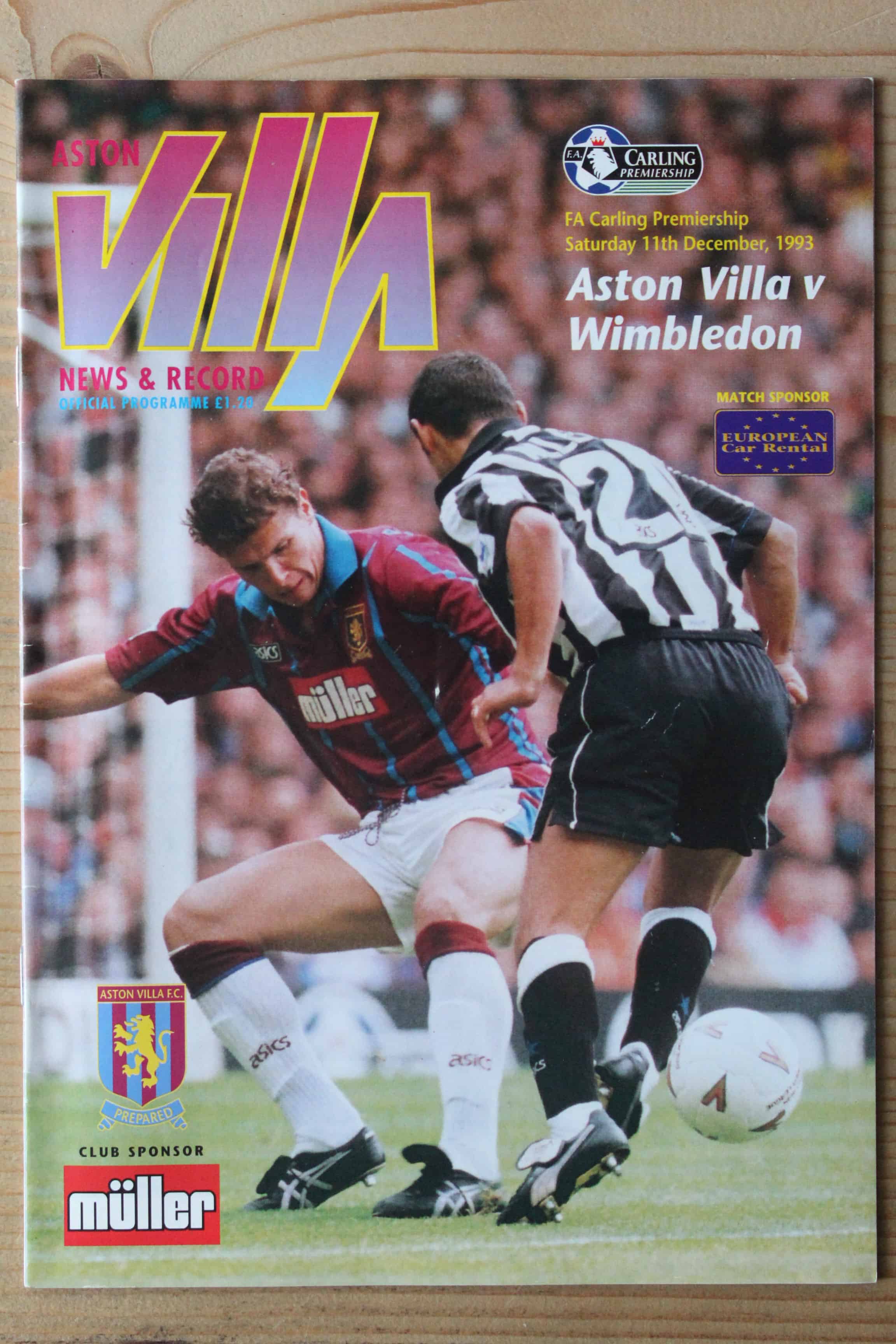 Aston Villa FC v Wimbledon