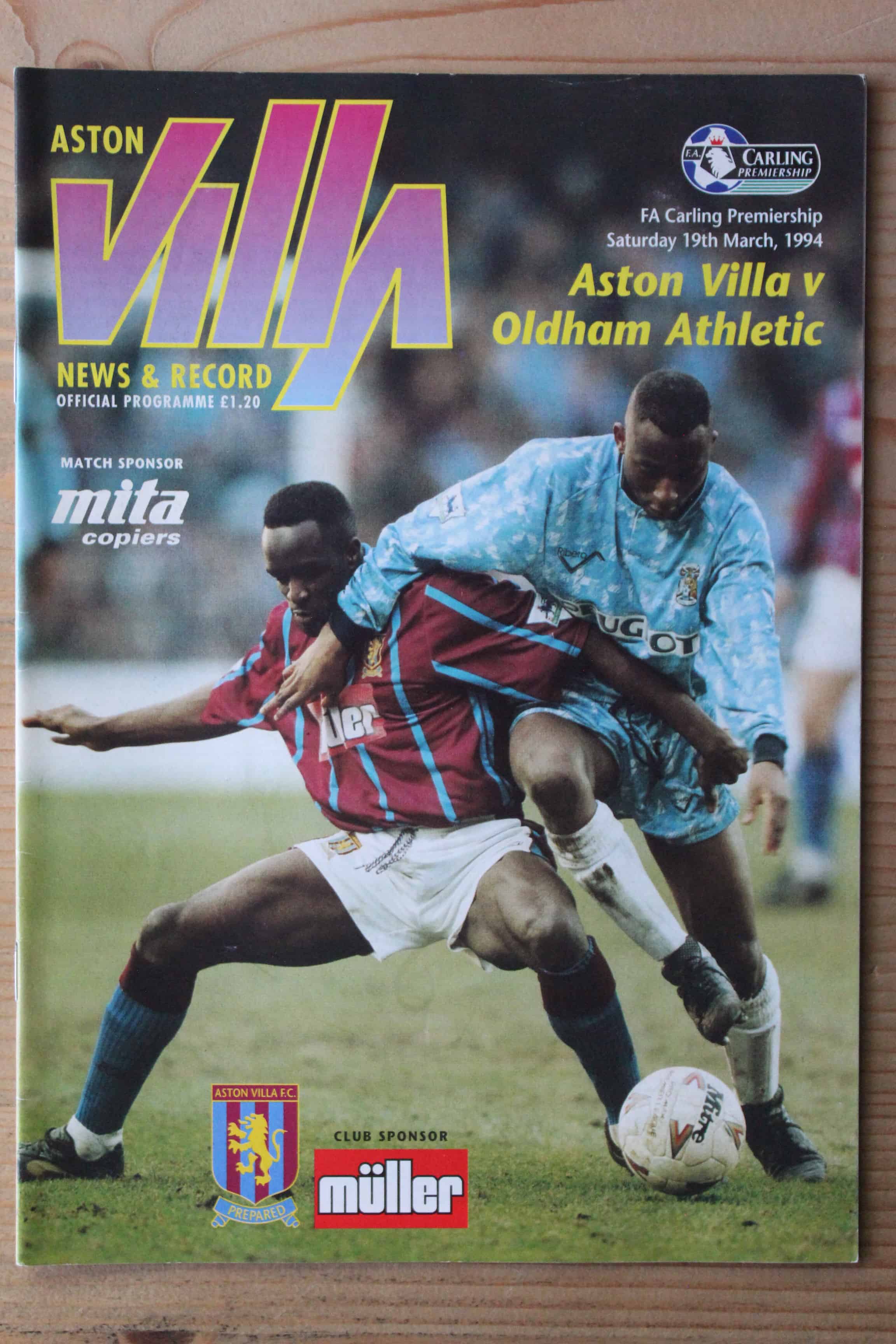 Aston Villa FC v Oldham Athletic FC