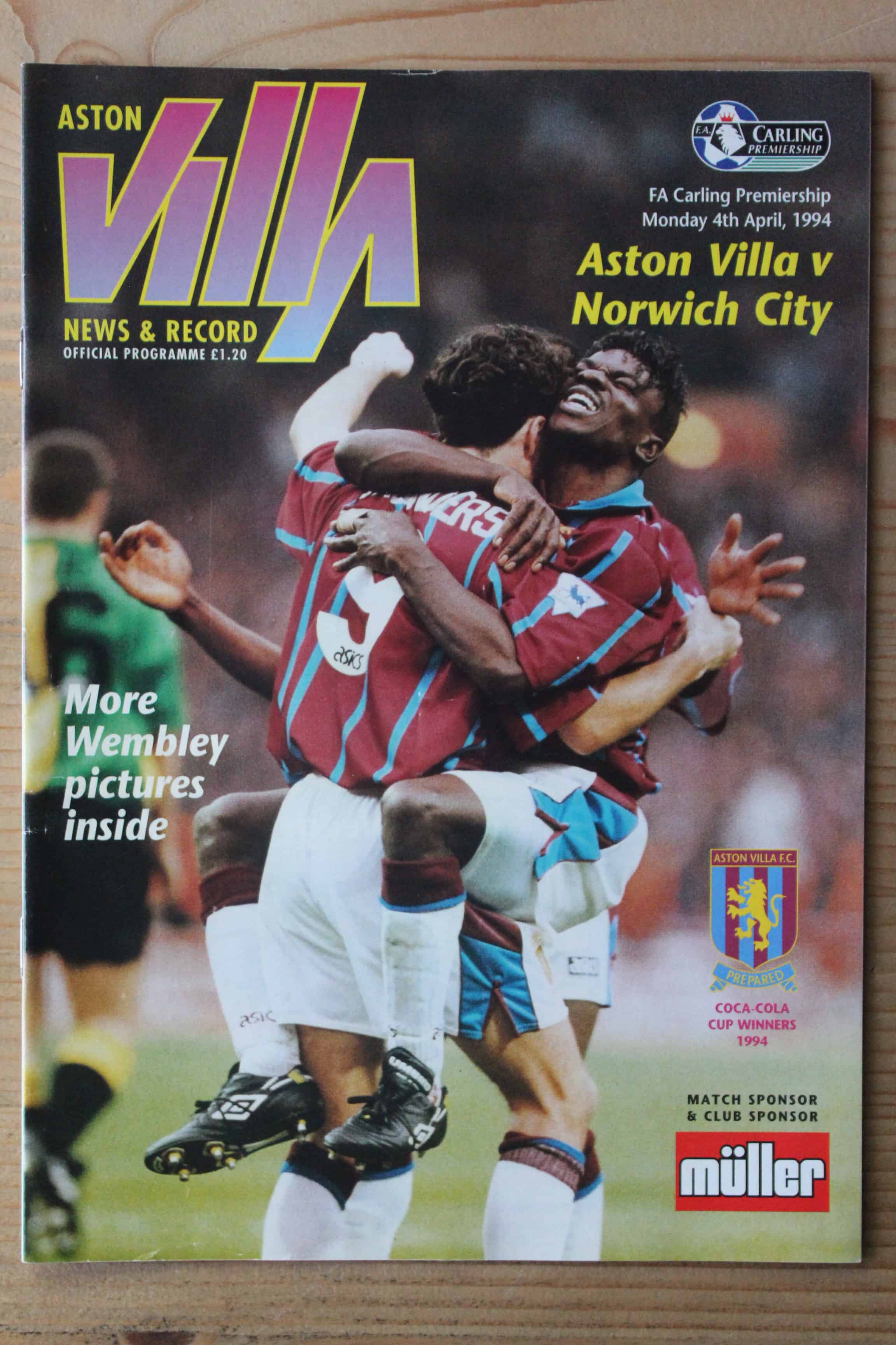 Aston Villa FC v Norwich City FC