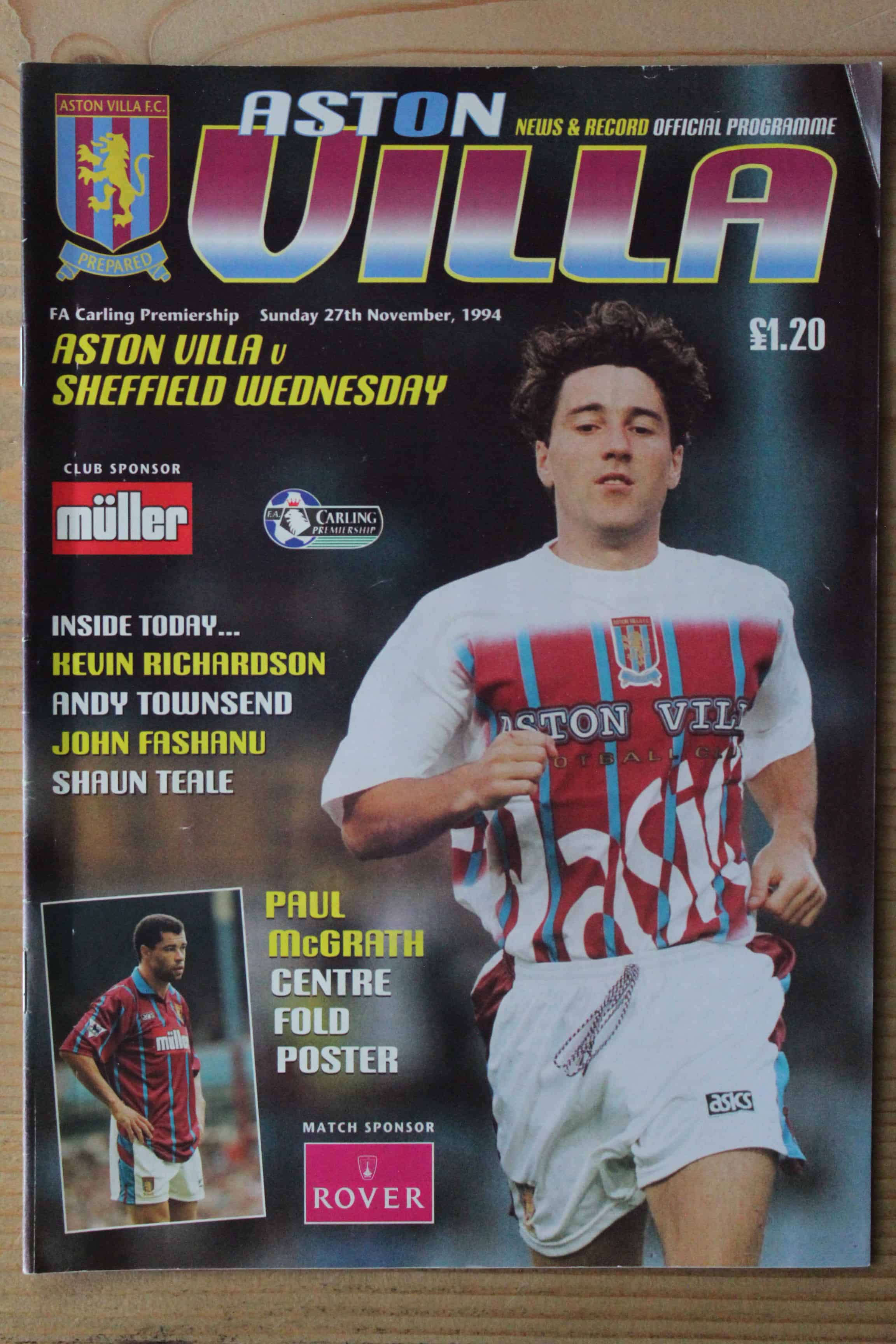 Aston Villa FC v Sheffield Wednesday FC 