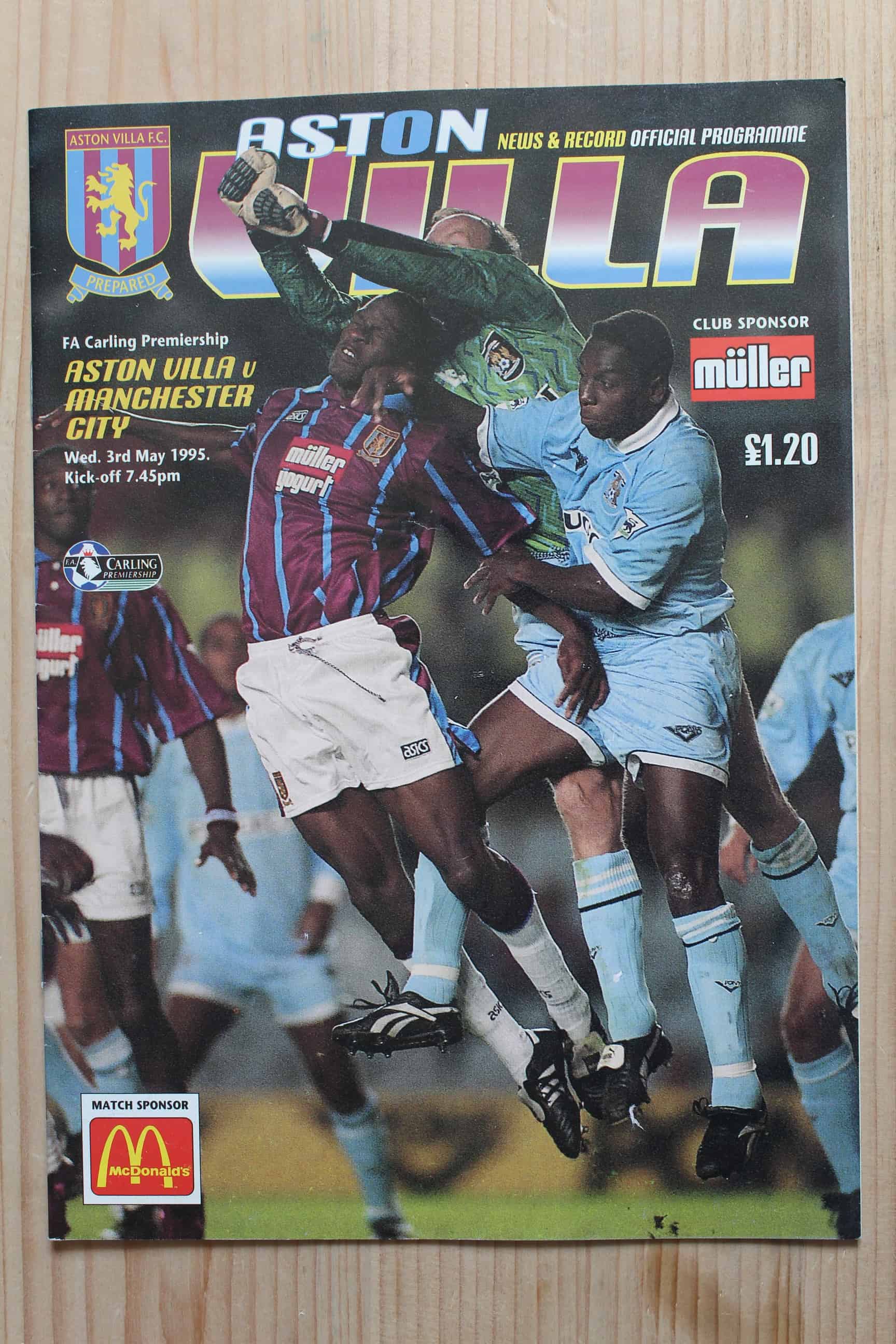 Aston Villa FC v Manchester City FC