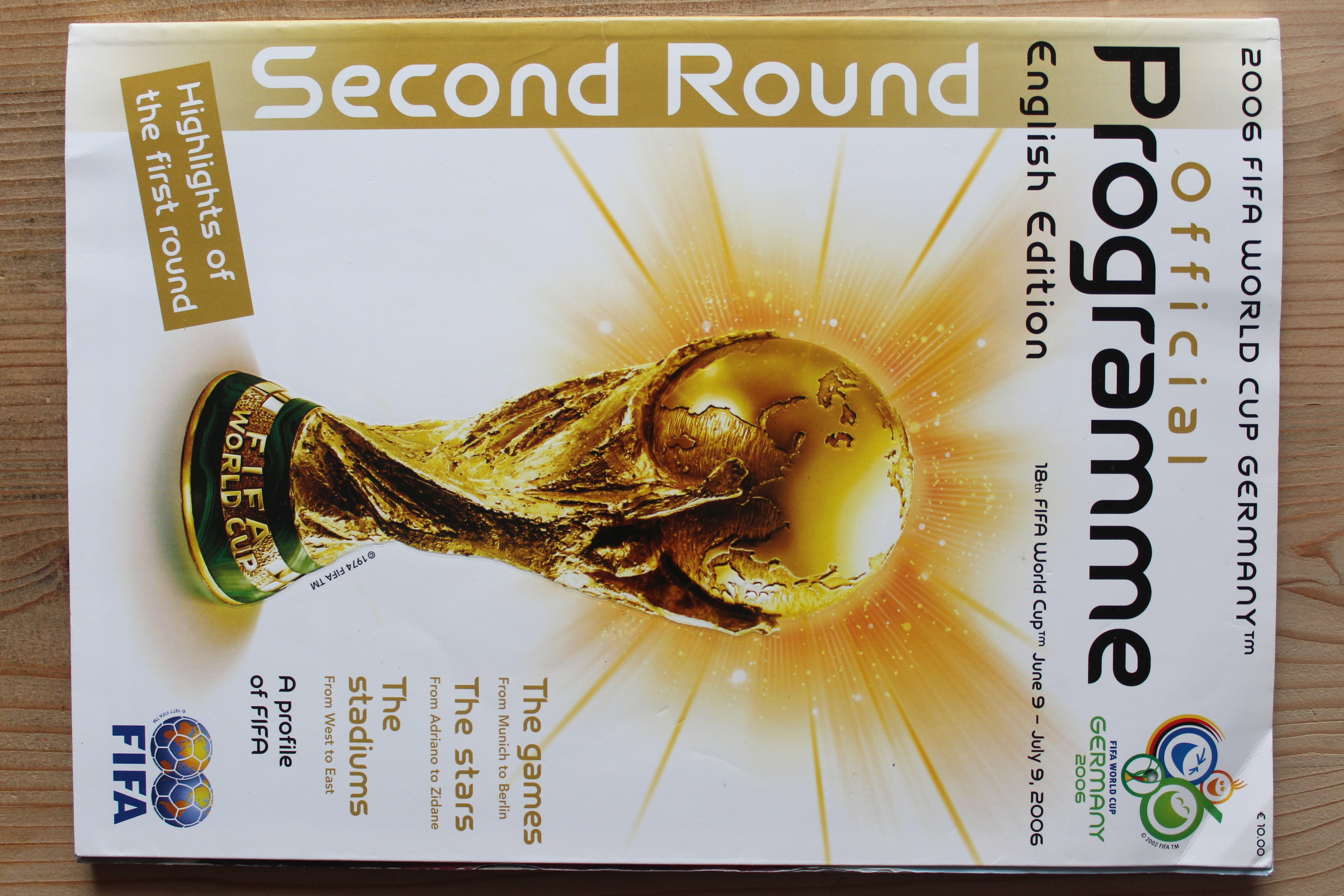 2006 World Cup Tournament Programme v 2006 World Cup Tournament Programme