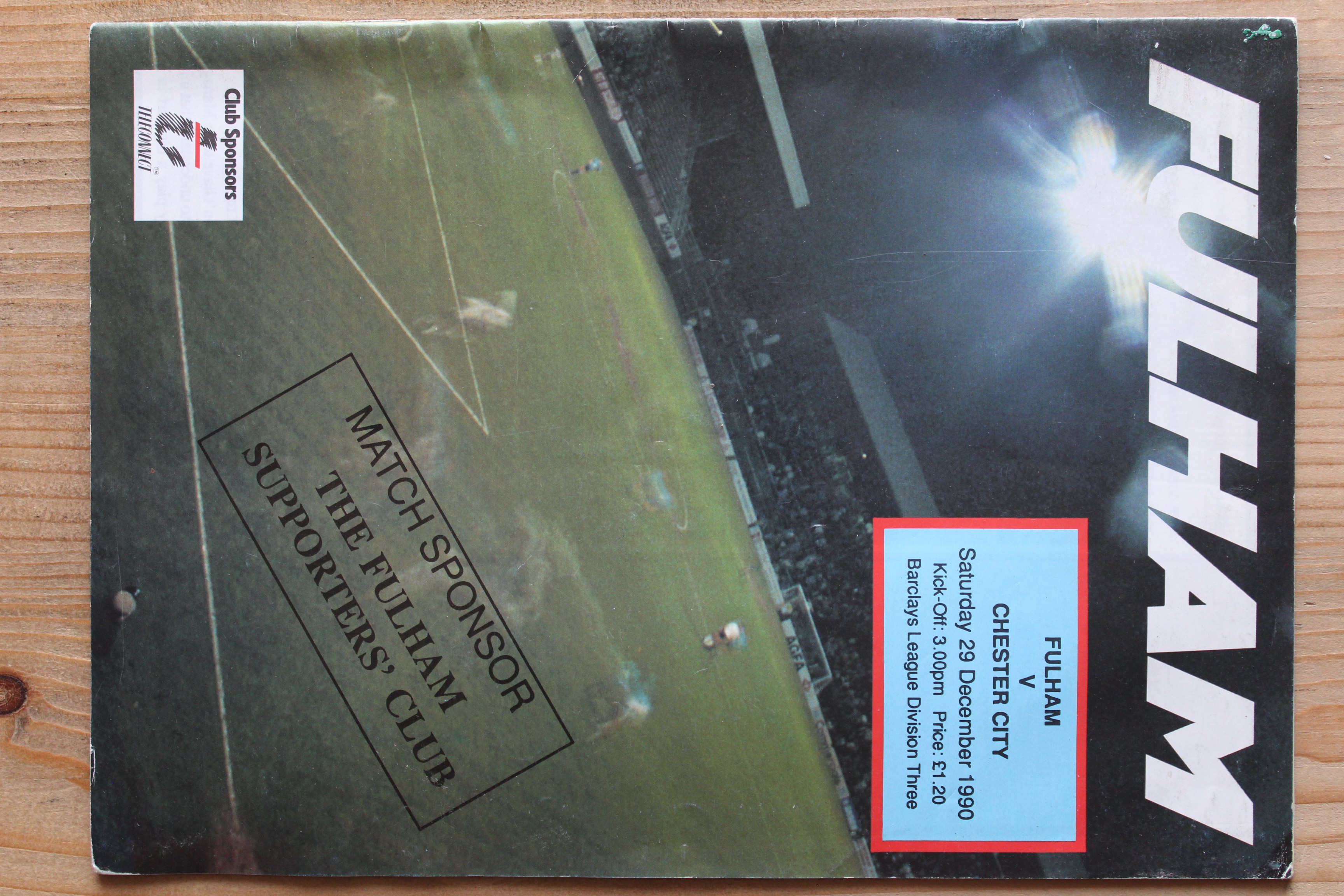 Fulham FC v Chester City FC