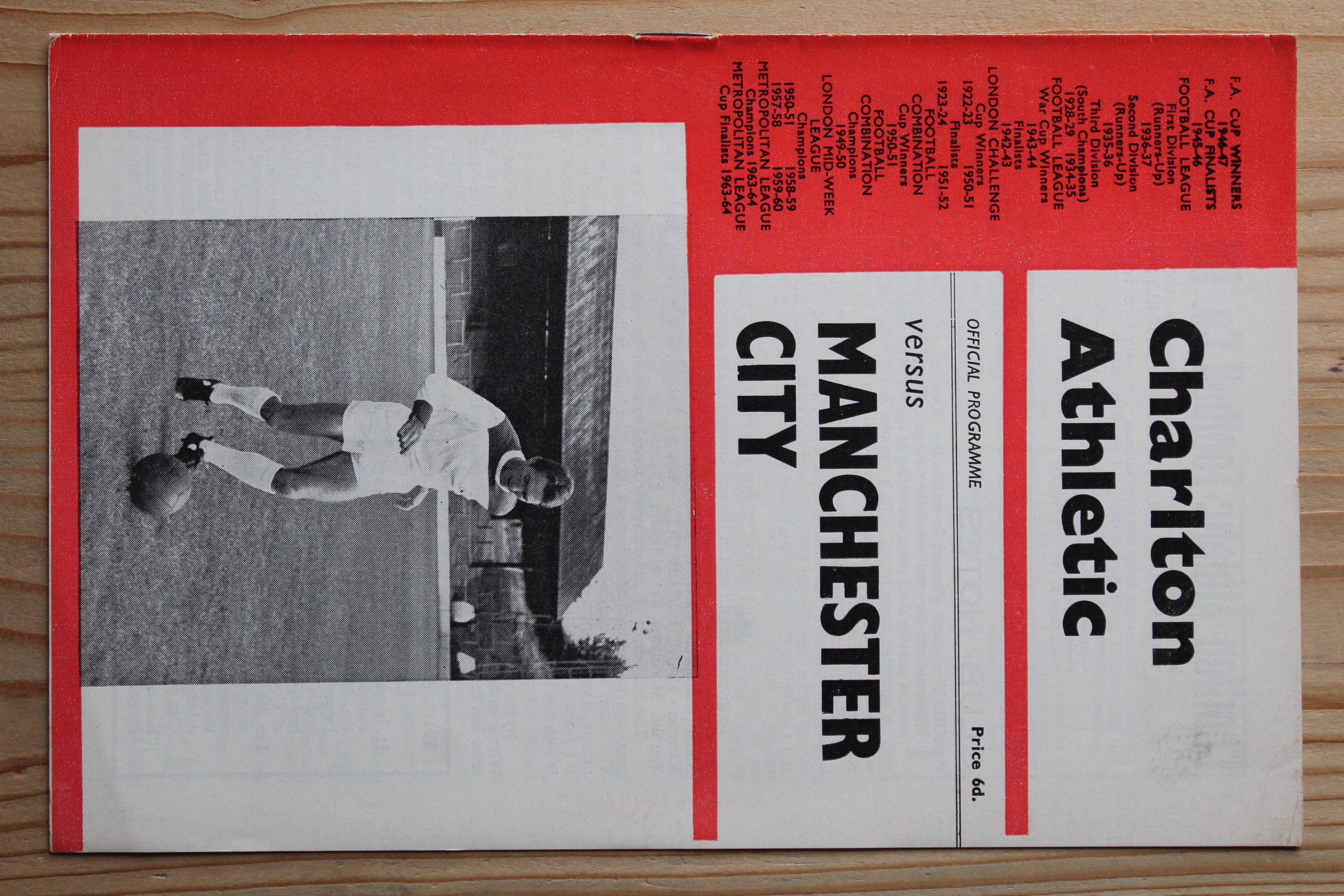 Charlton Athletic FC v Manchester City FC