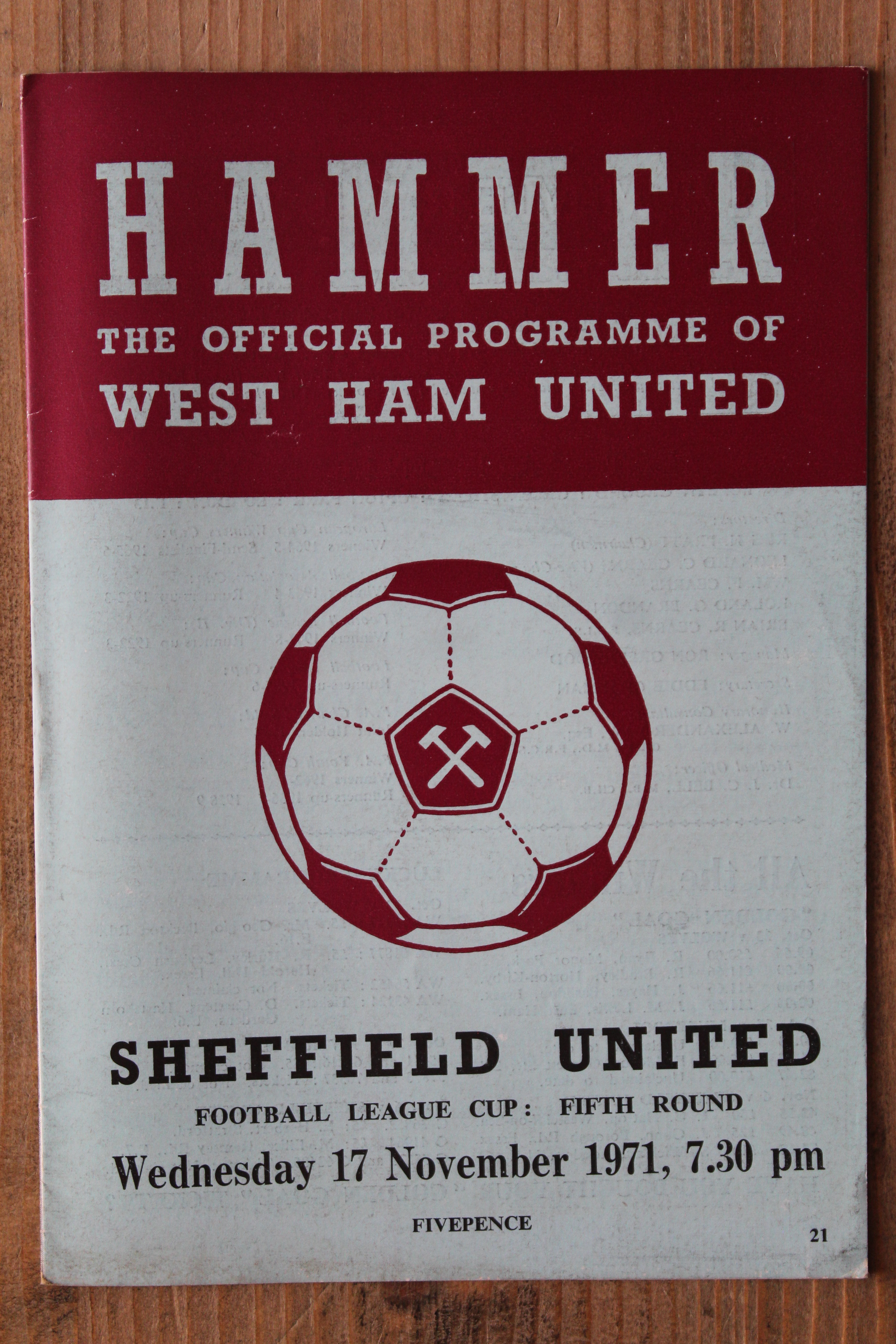 West Ham United FC v Sheffield United FC