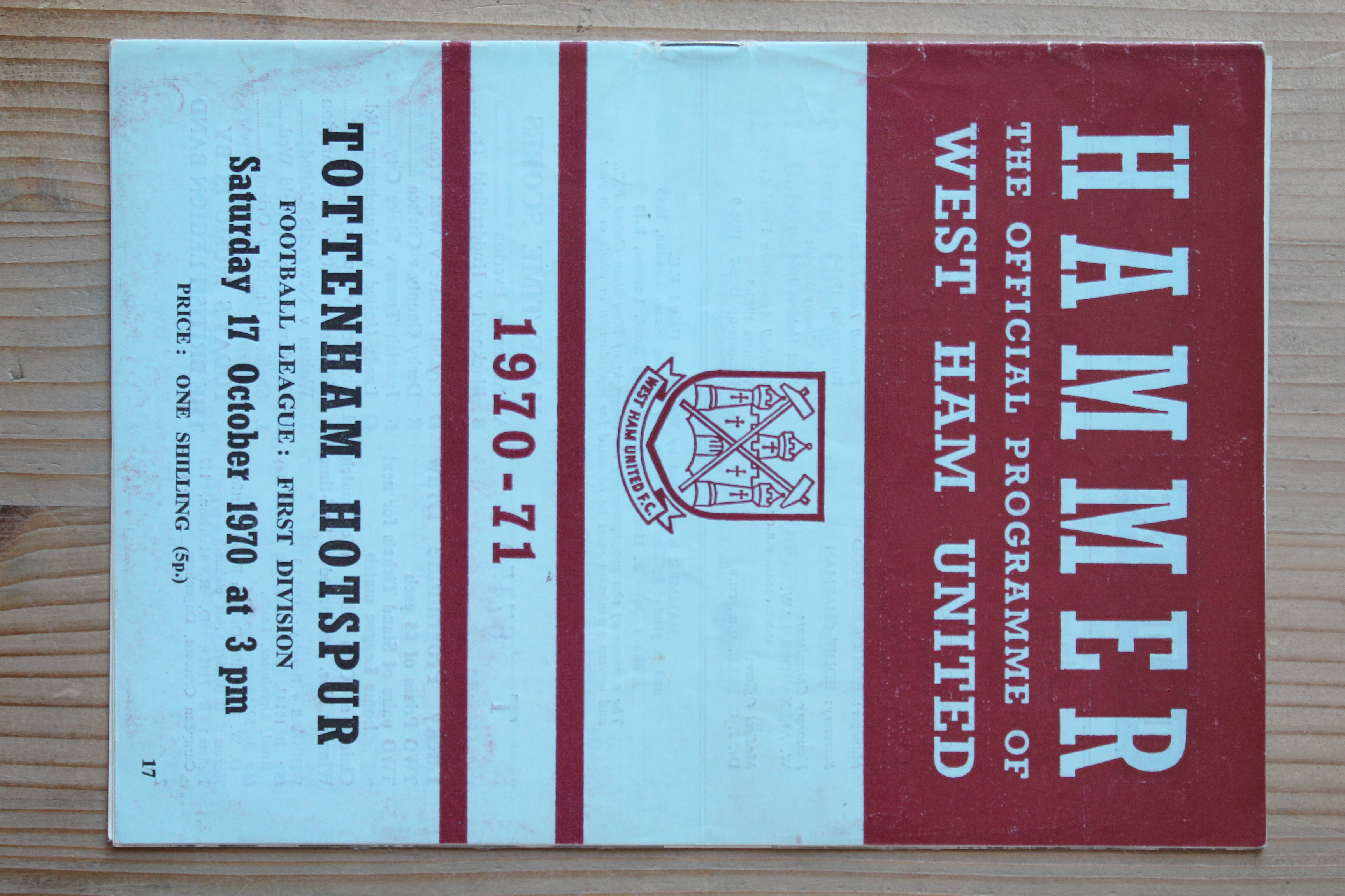 West Ham United FC v Tottenham Hotspur FC