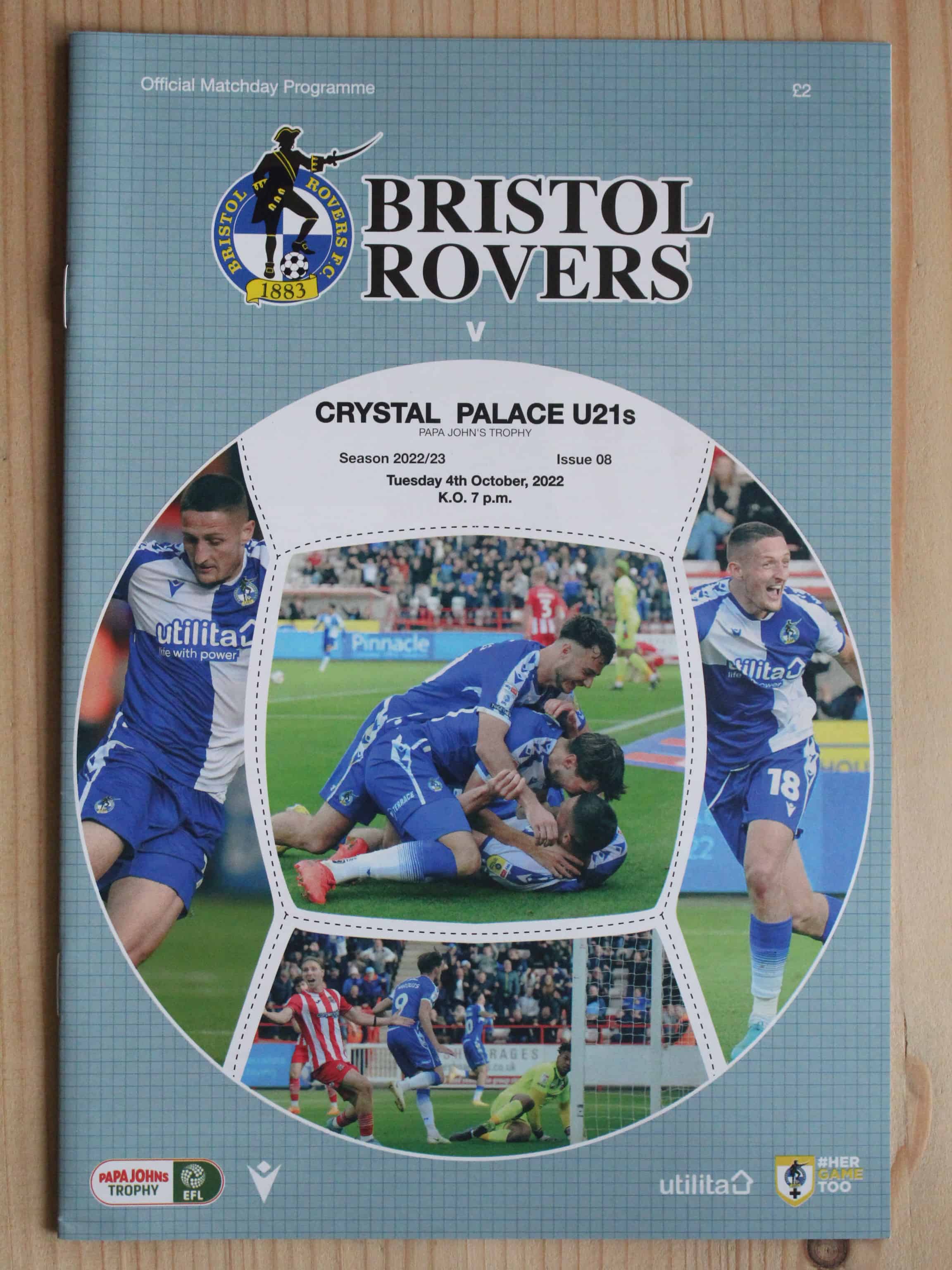 Bristol Rovers FC v Crystal Palace (U21`s)