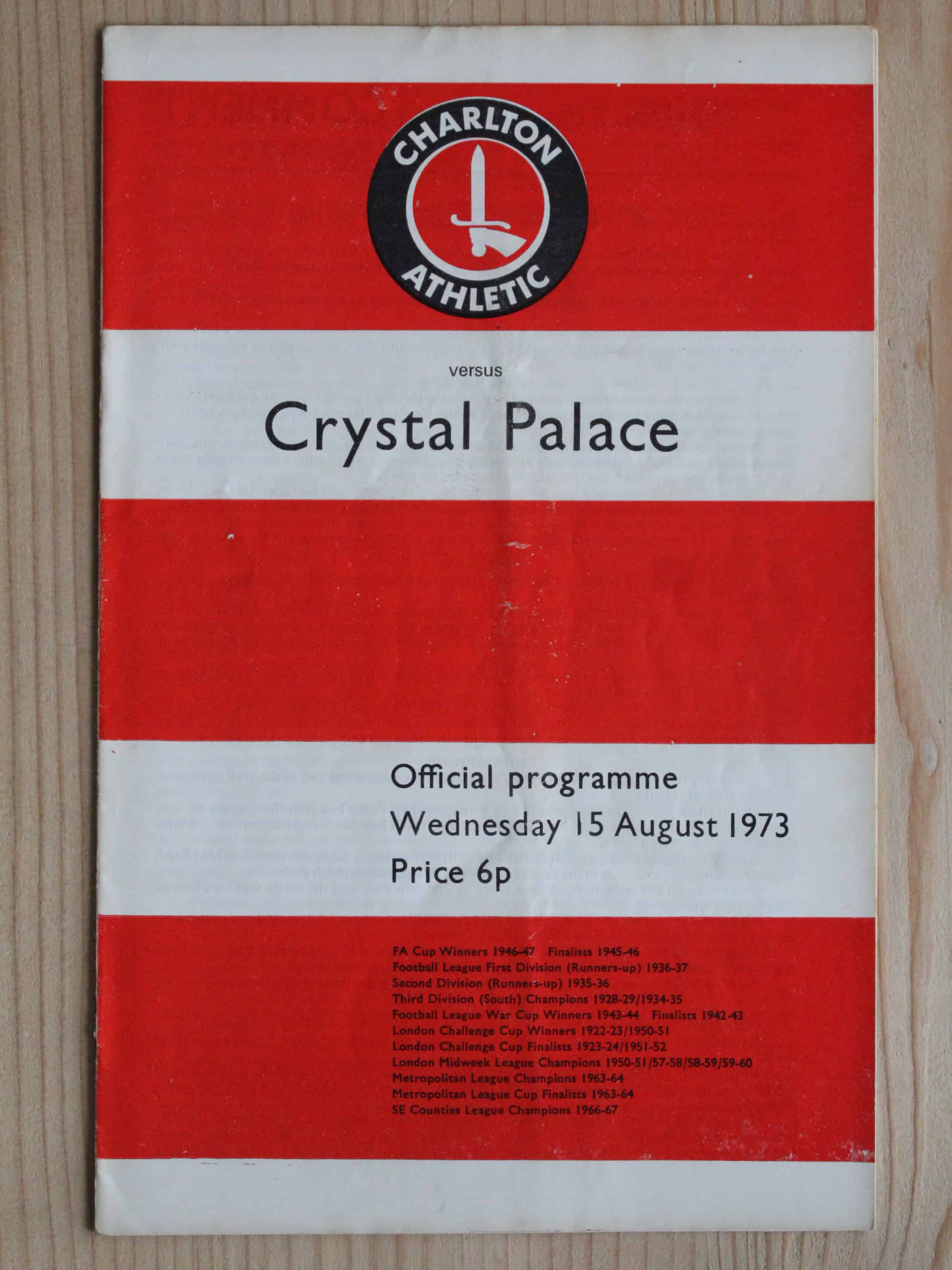 Charlton Athletic FC v Crystal Palace FC