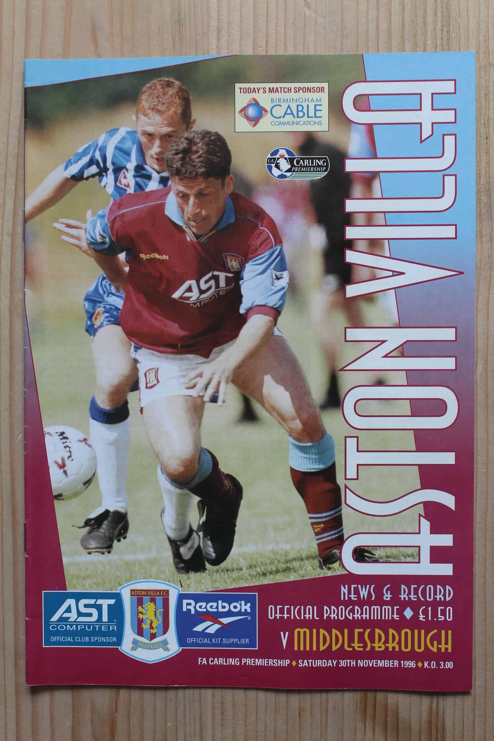 Aston Villa FC v Middlesbrough FC