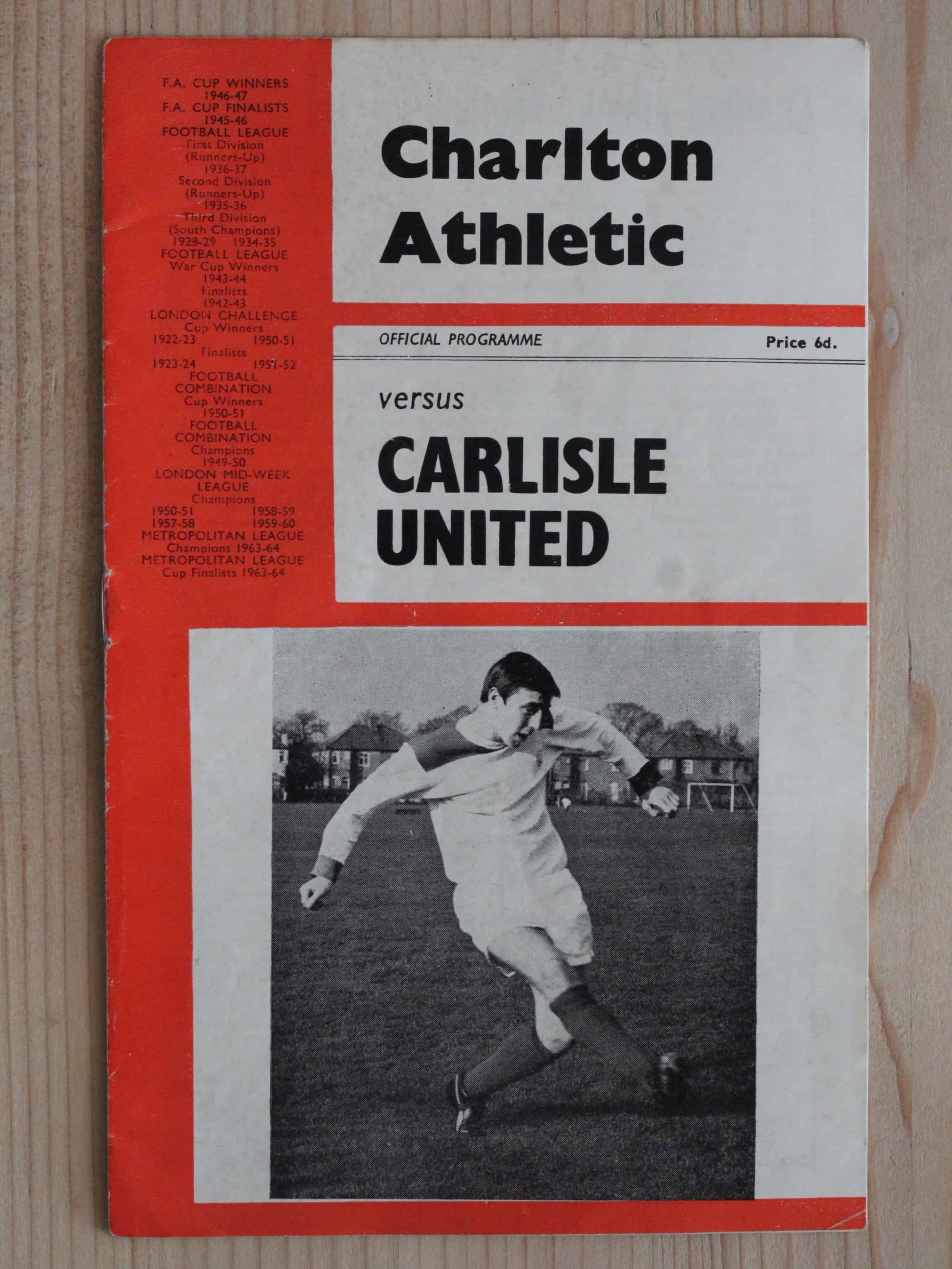 Charlton Athletic FC v Carlisle United FC