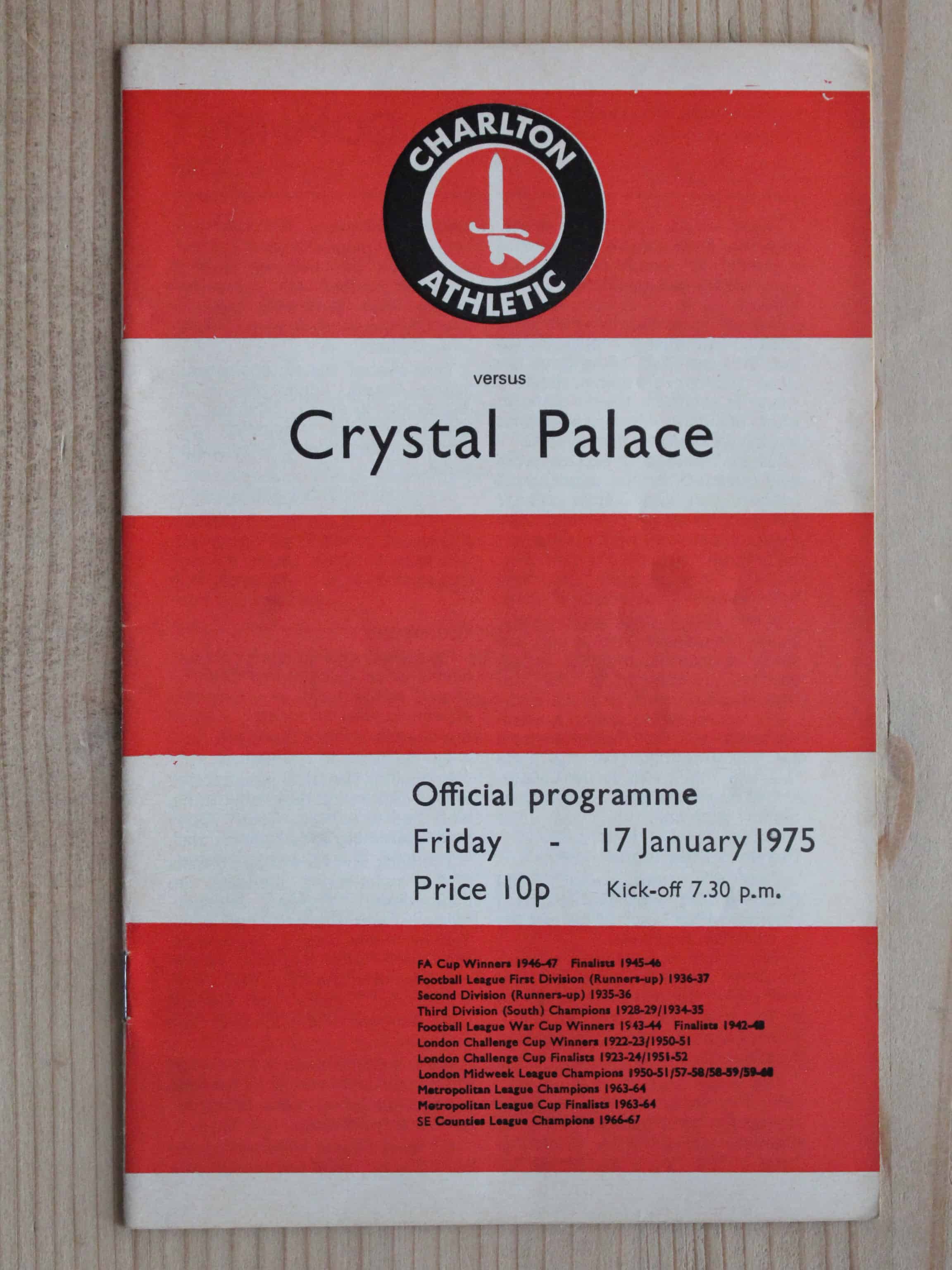 Charlton Athletic FC v Crystal Palace FC