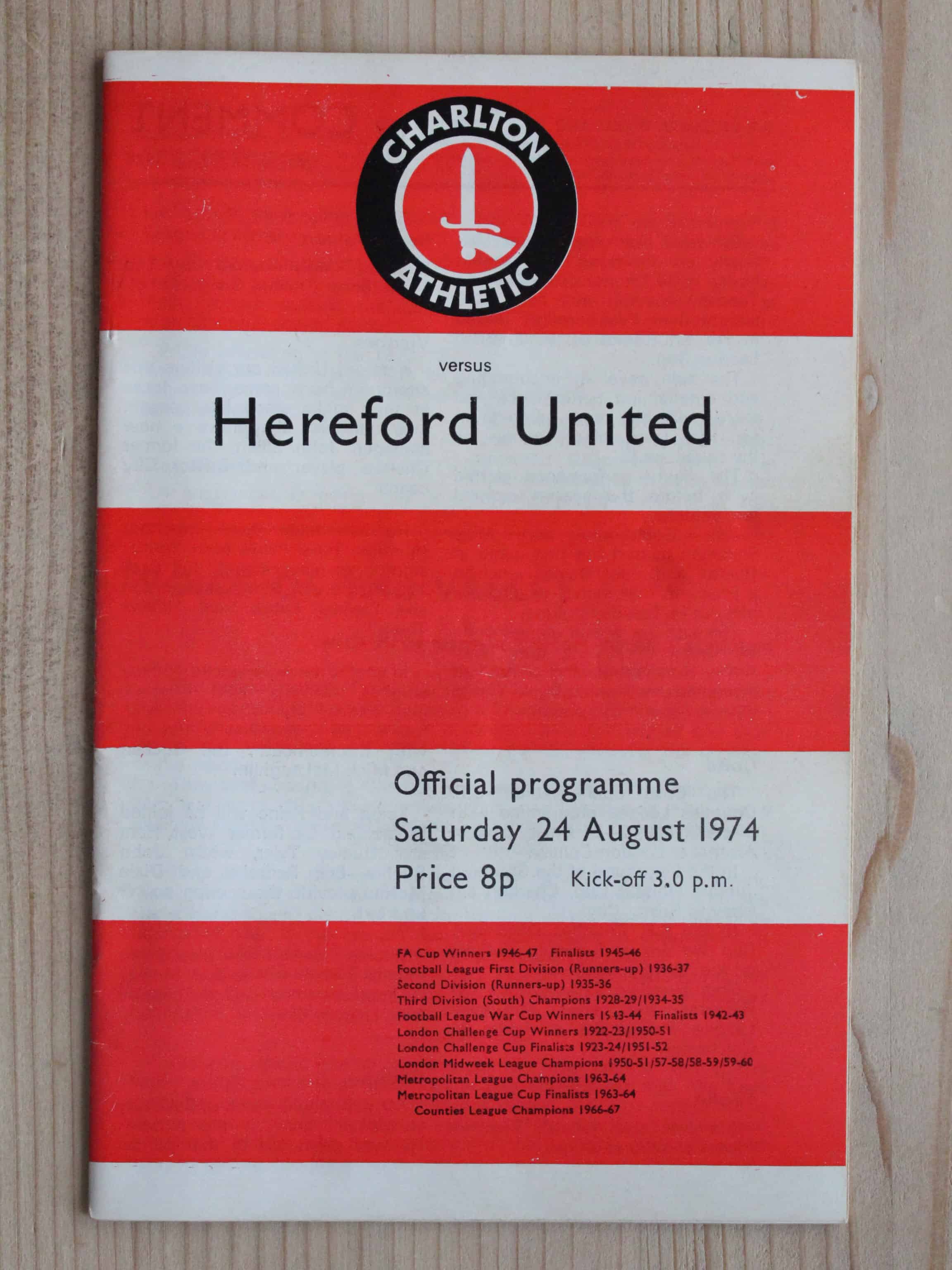 Charlton Athletic FC v Hereford United