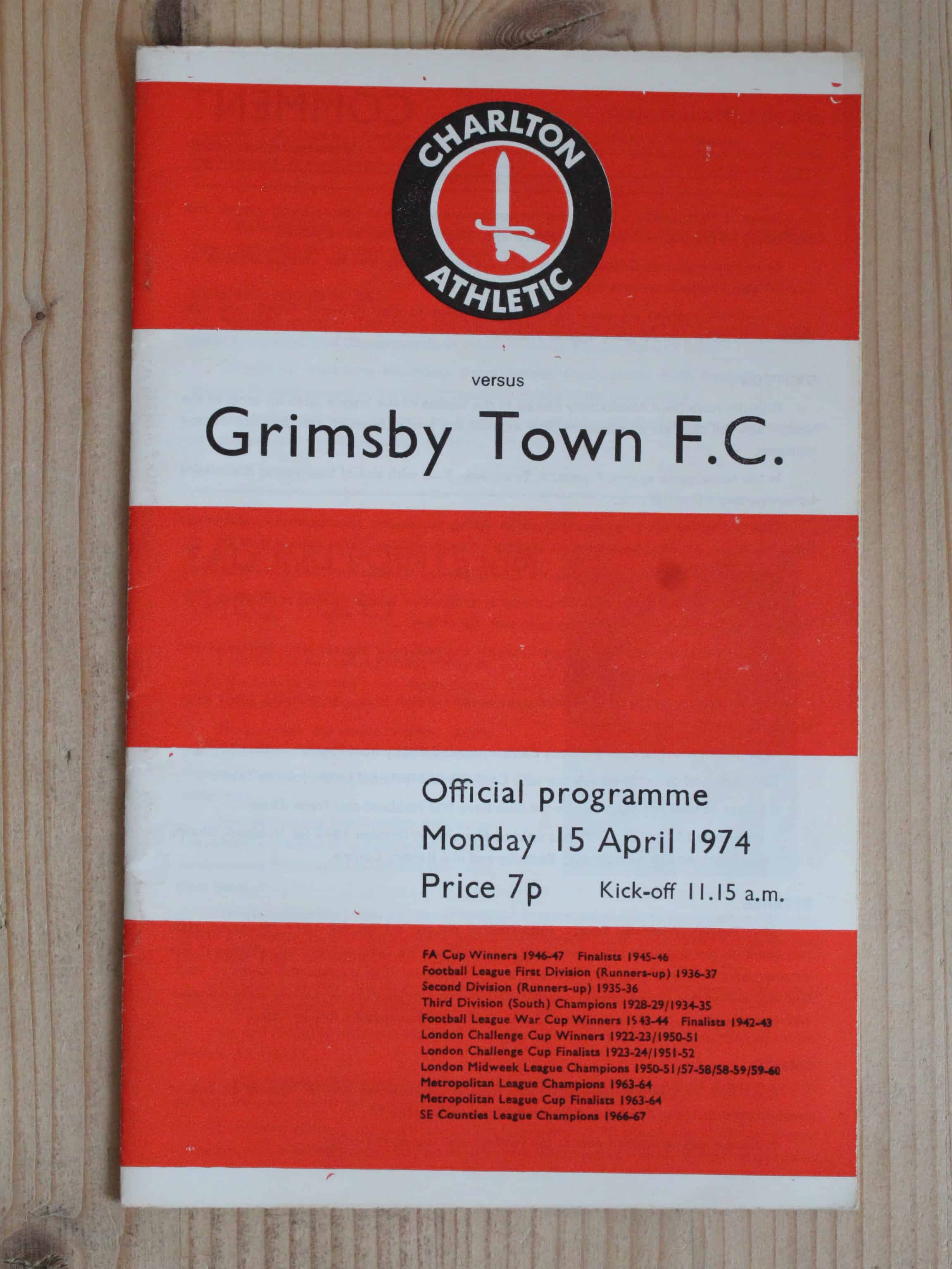 Charlton Athletic FC v Grimsby Town FC