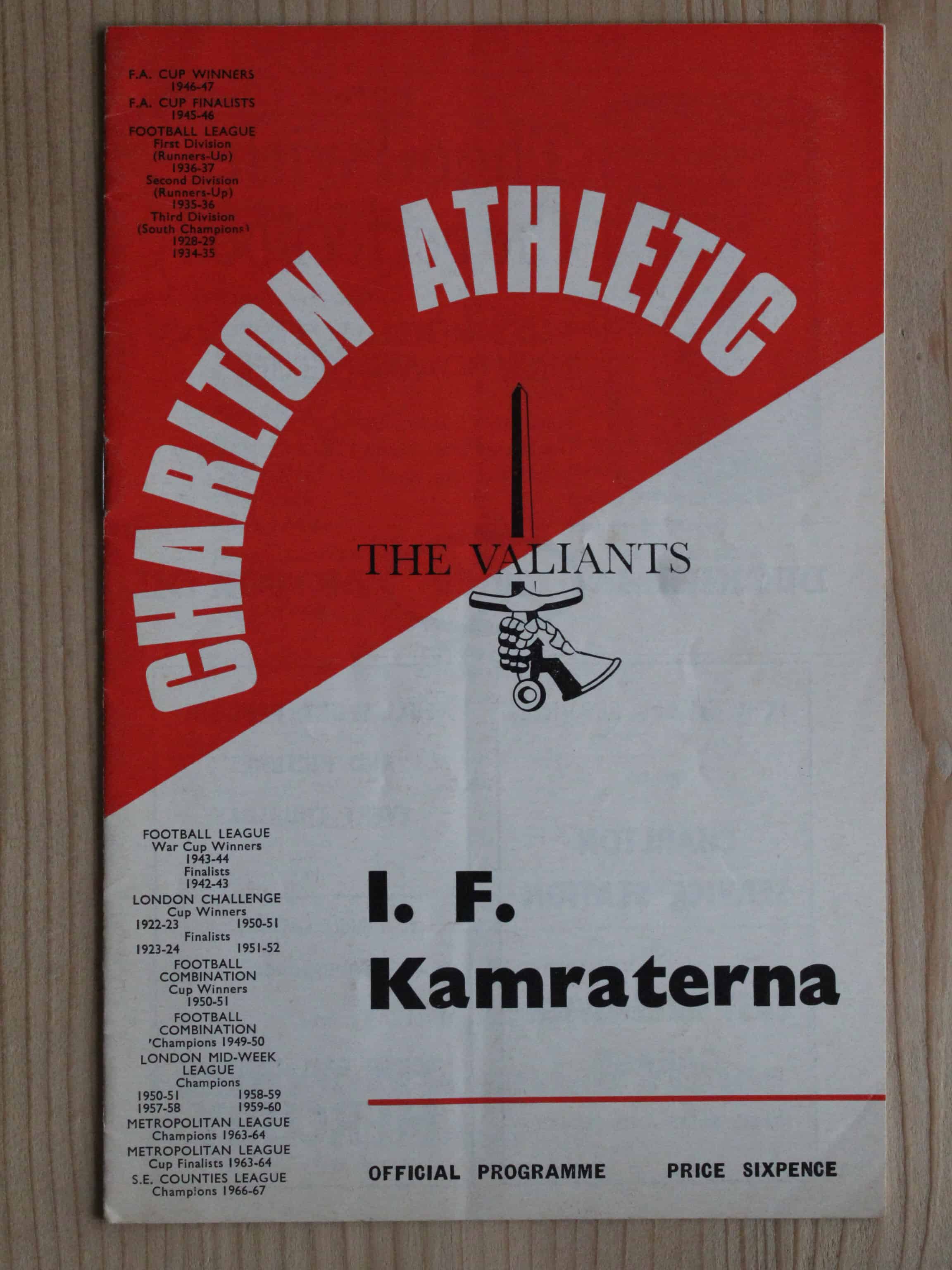 Charlton Athletic FC v If Kamaraterna (Norrkoping)