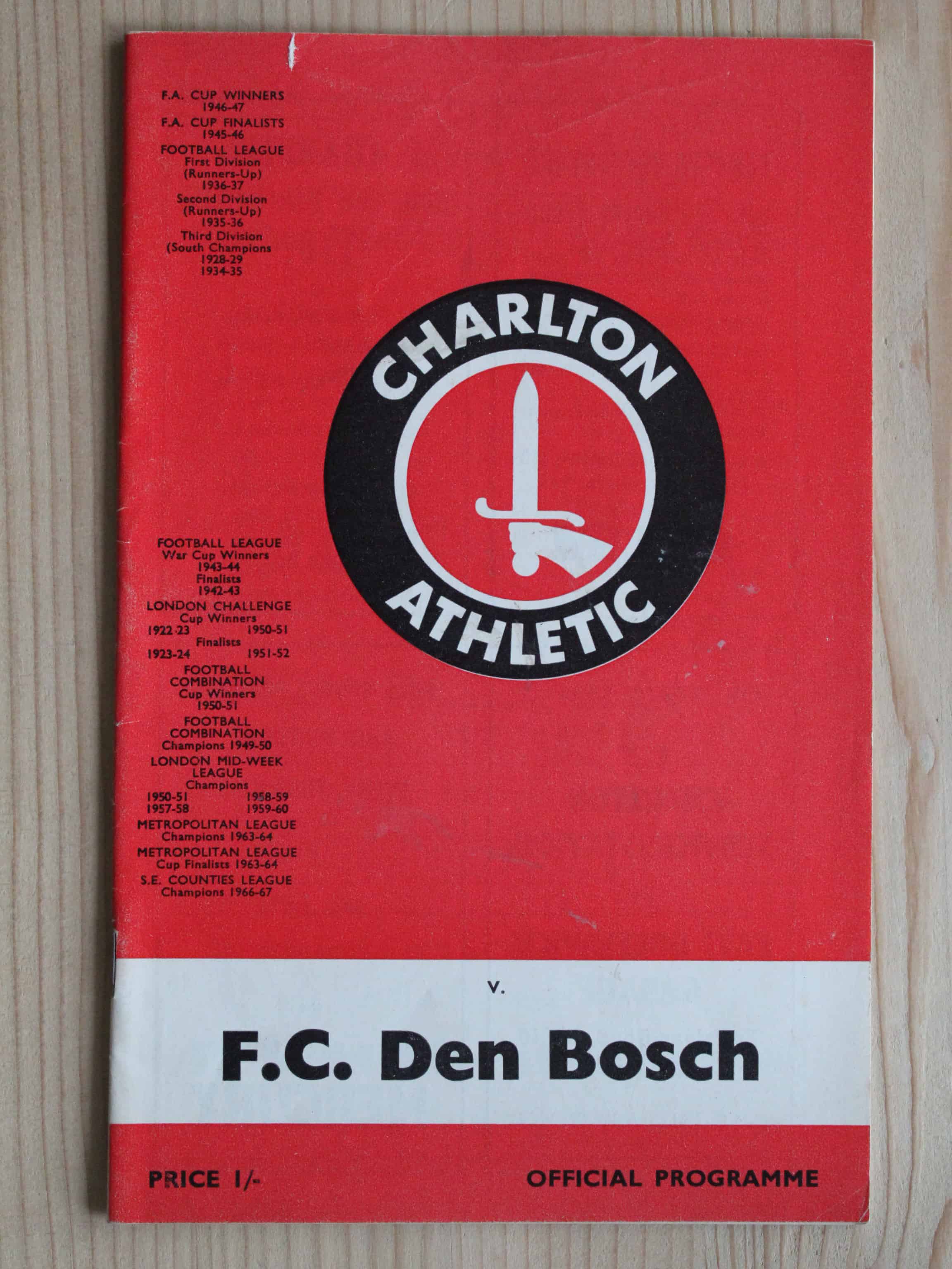 Charlton Athletic FC v Den Bosch