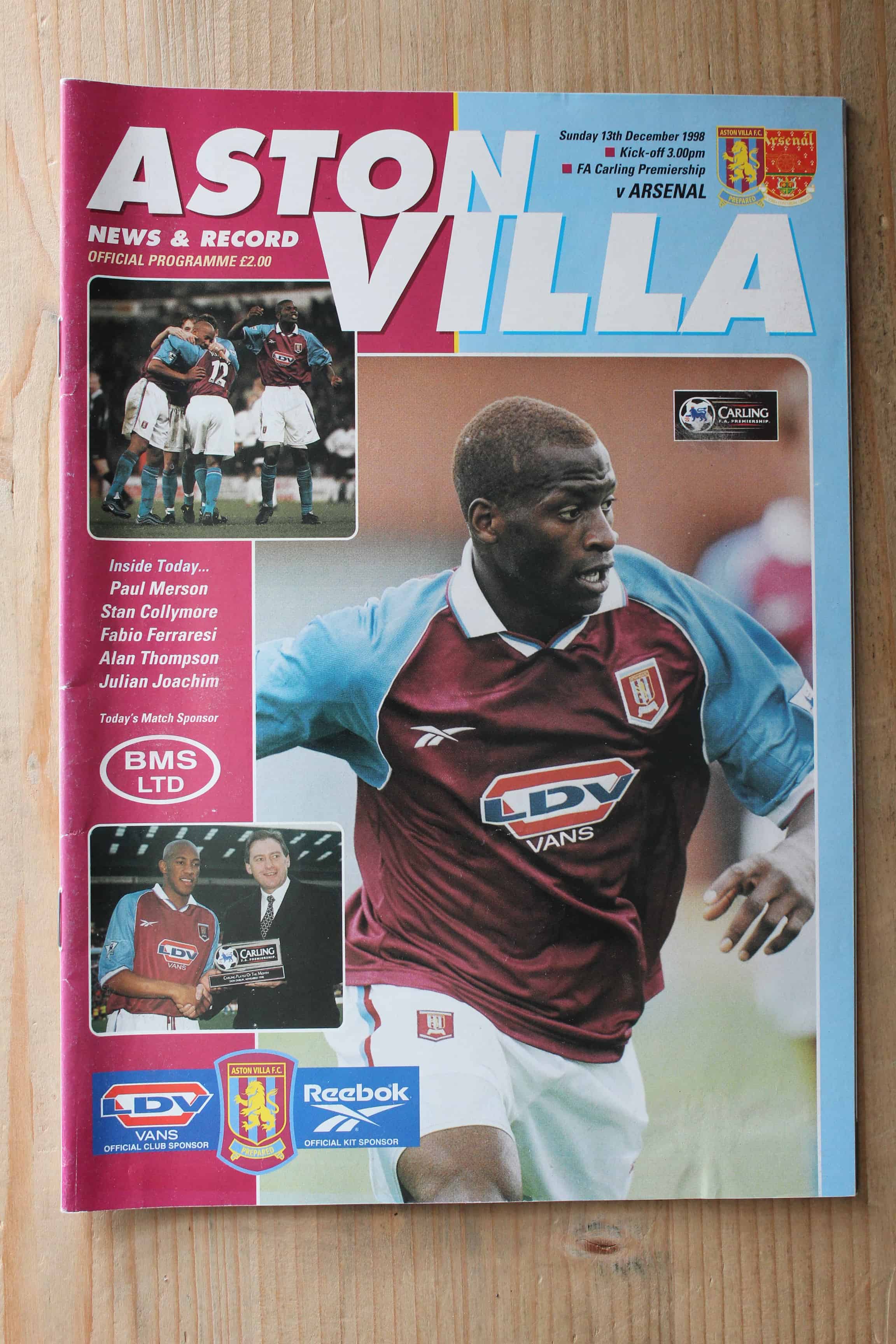 Aston Villa FC v Arsenal FC