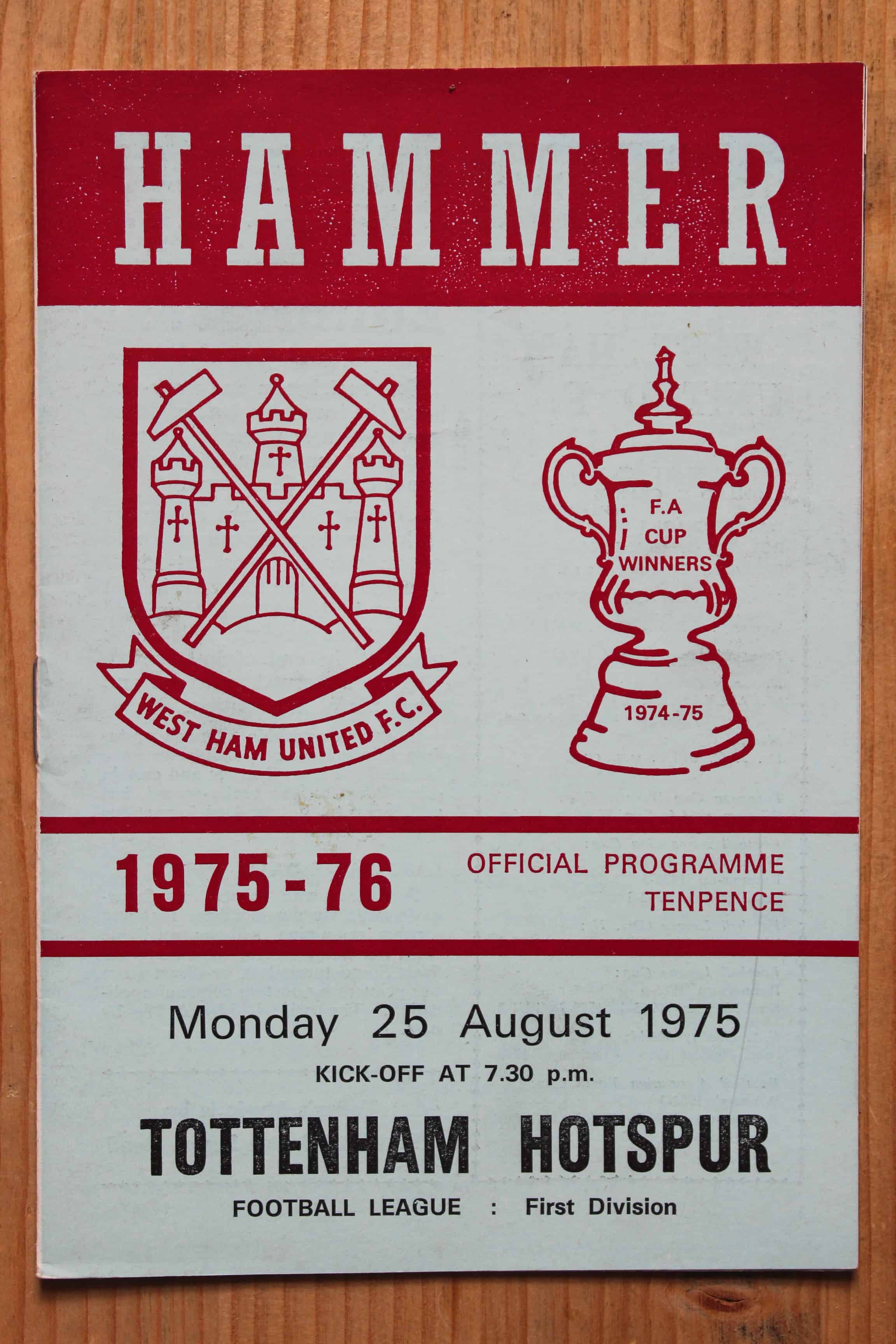 West Ham United FC v Tottenham Hotspur FC